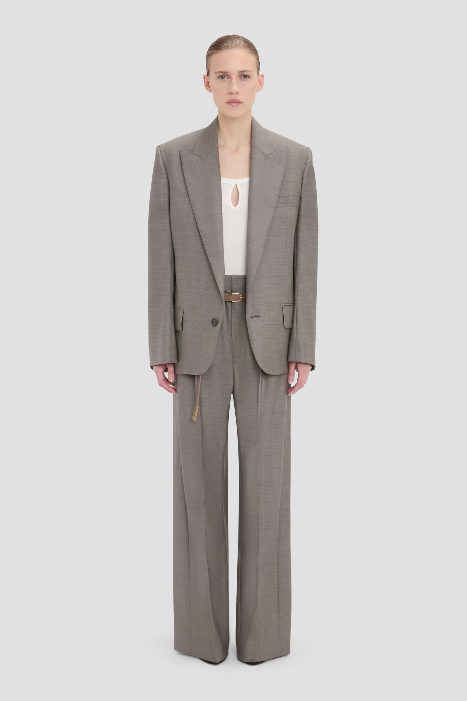 Sculptural Sleeve Jacket In Nickel