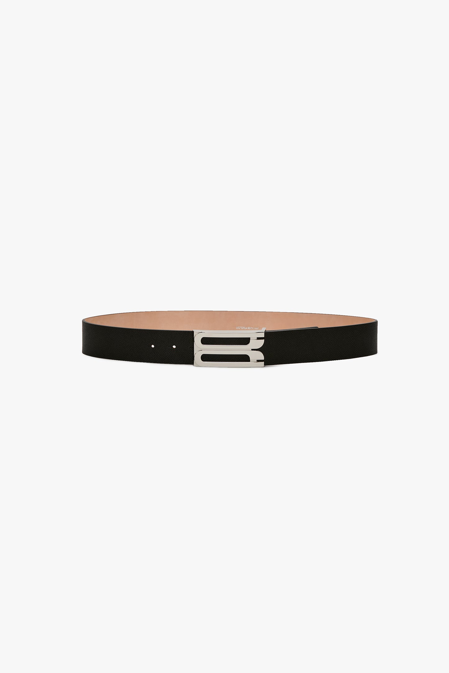Dorian Belt Jumbo Silver Buckle Grain