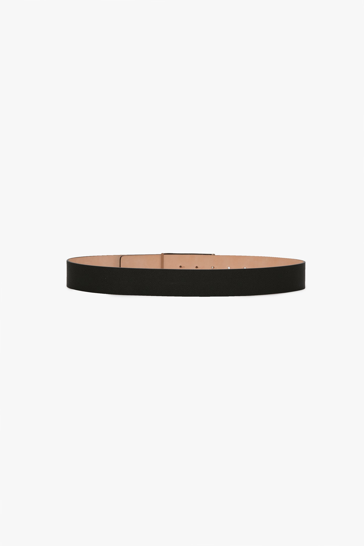 Dorian Belt Jumbo Silver Buckle Grain