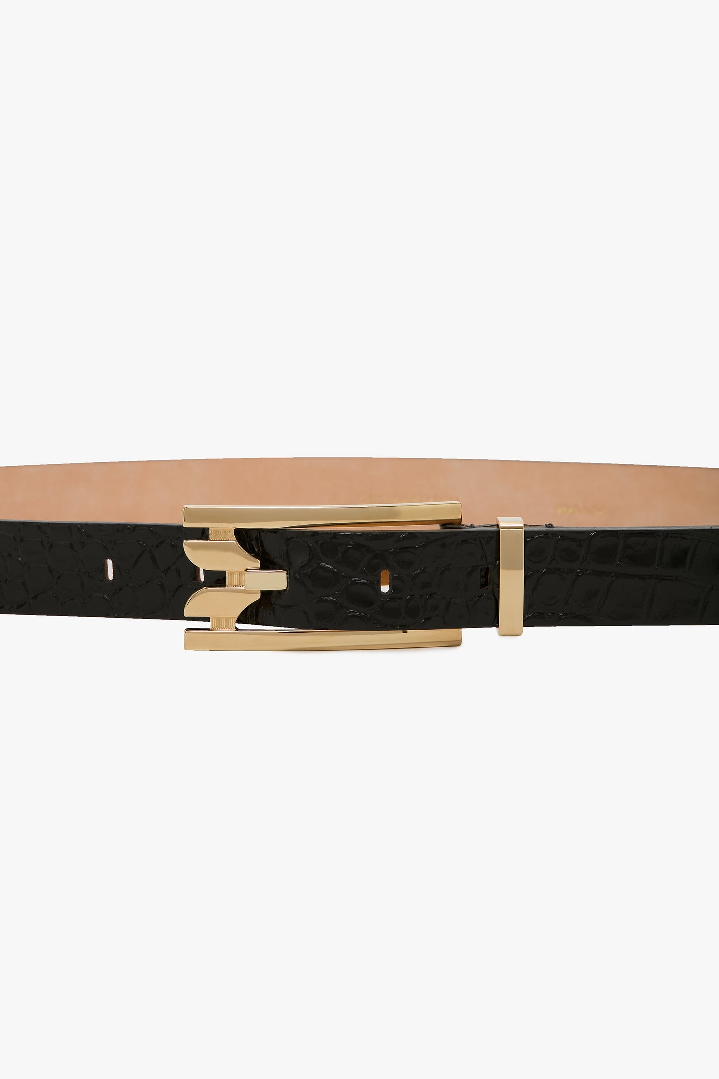 Dorian Pin-Buckle Belt 25mm Croc Embossed Leather