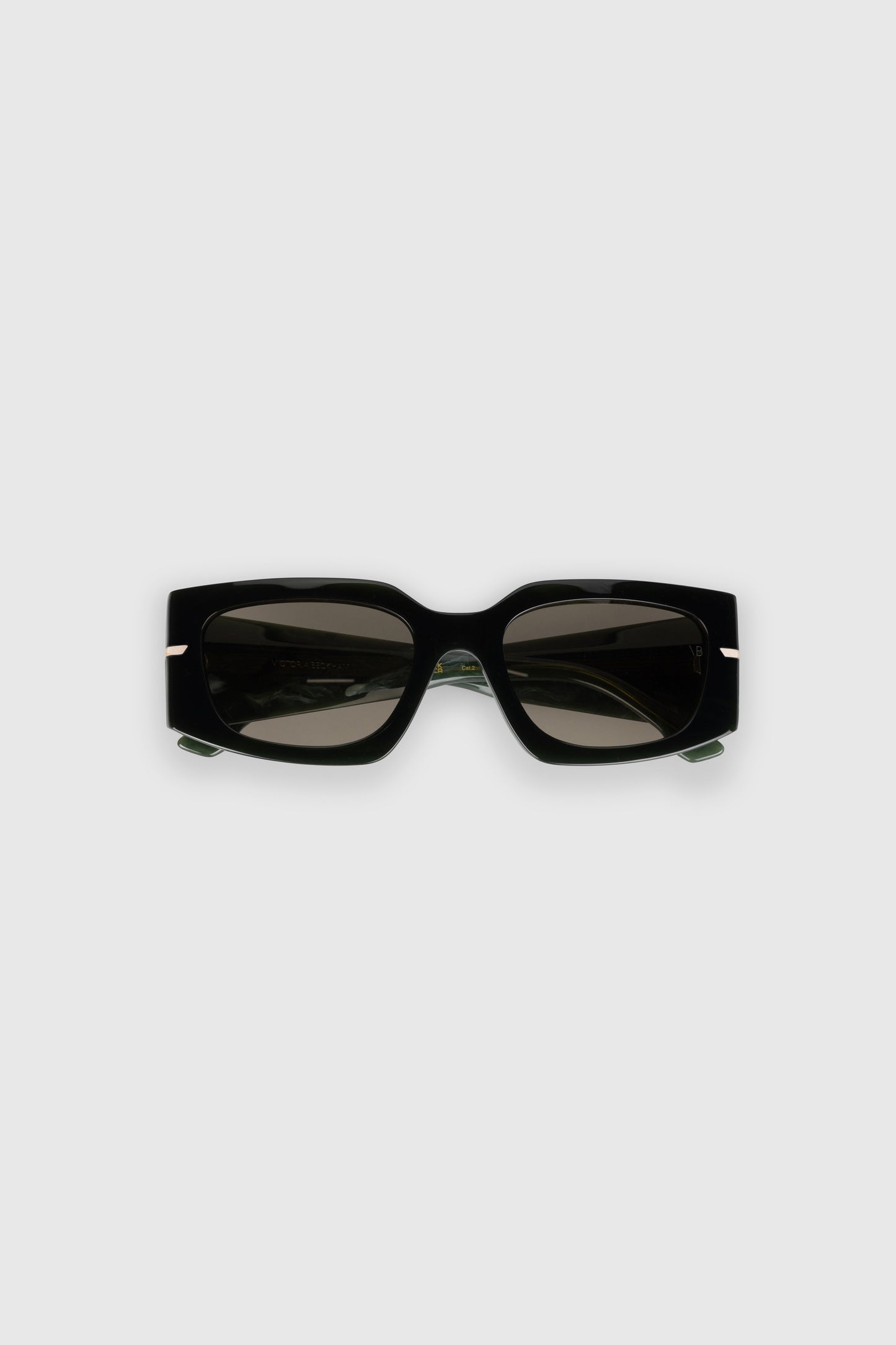 Rectangular Acetate Frame In Marble Green