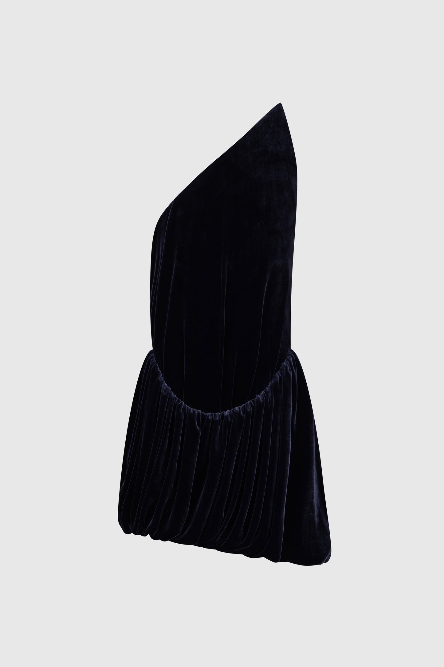 Asymmetric Mini Dress In Navy