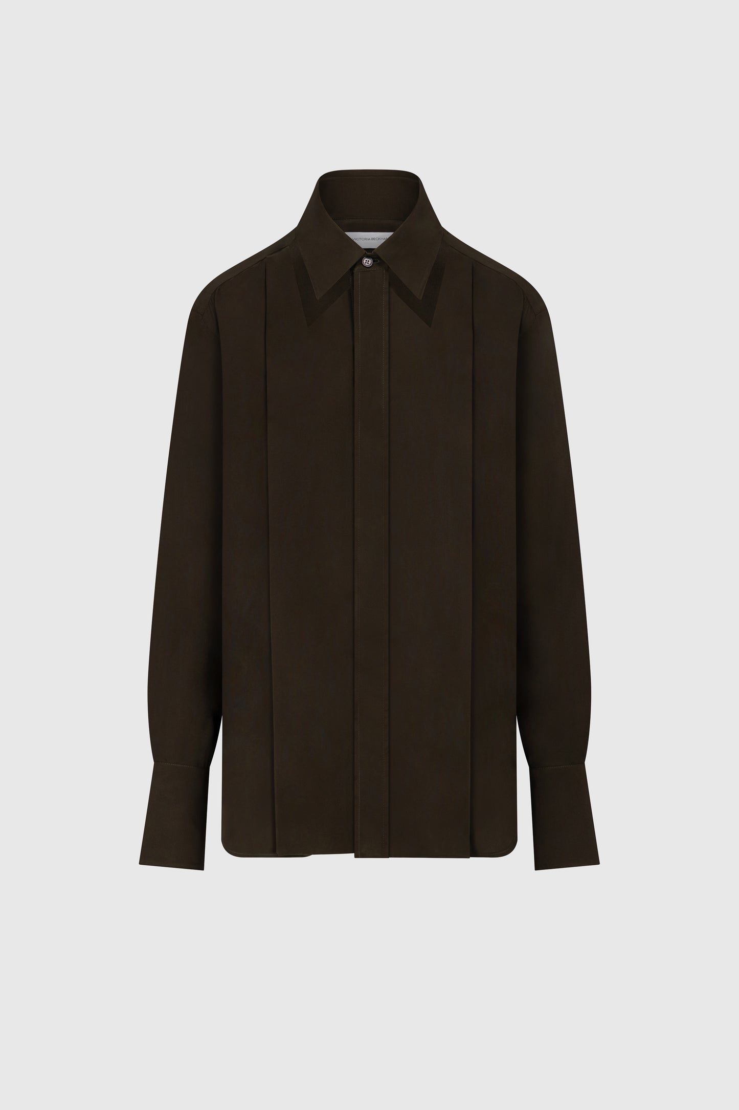 Cut Out Collar Blouse In Green