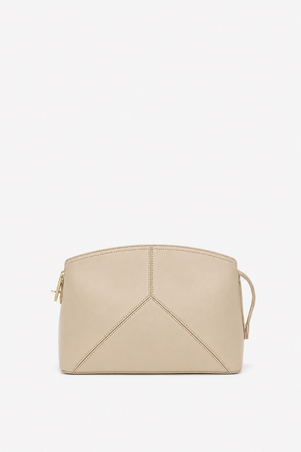 Victoria Clutch Bag In Taupe Leather