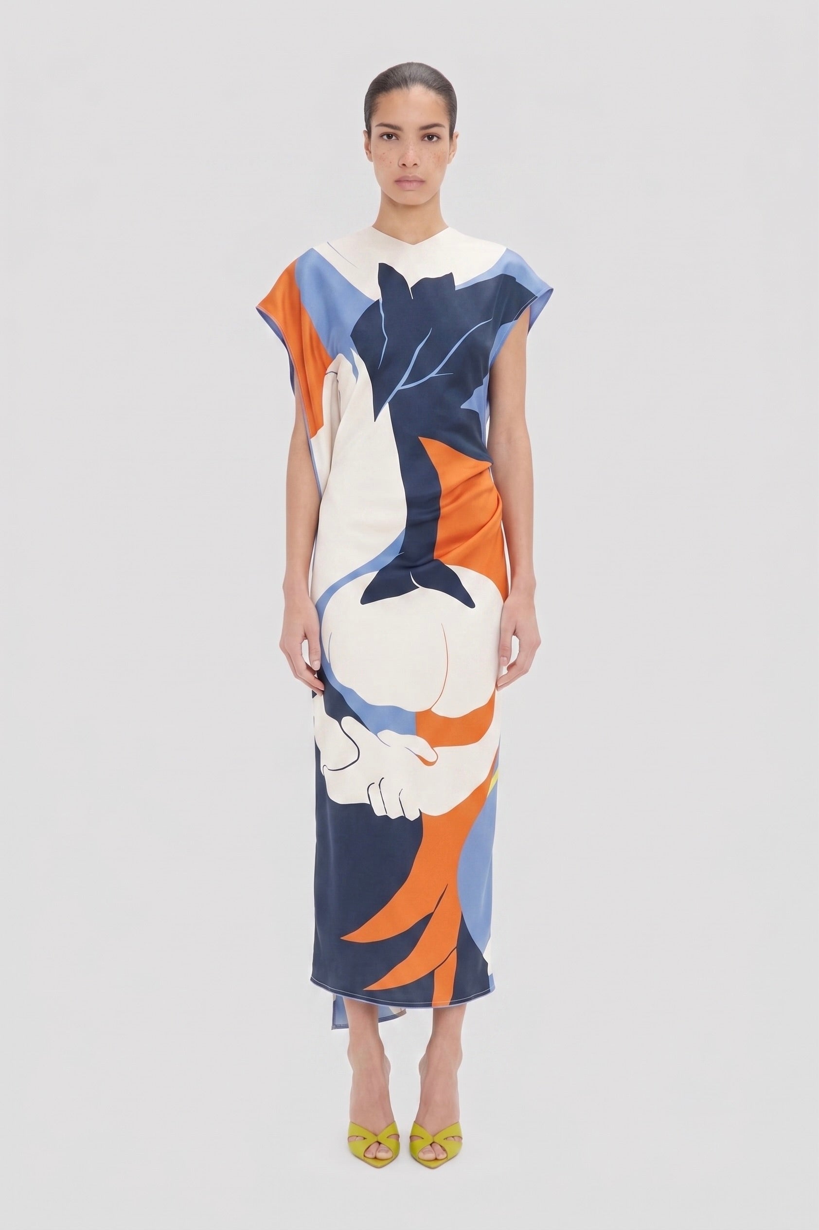 victoria midi dress At Last... Victoria Teardrop Print Midi Dress