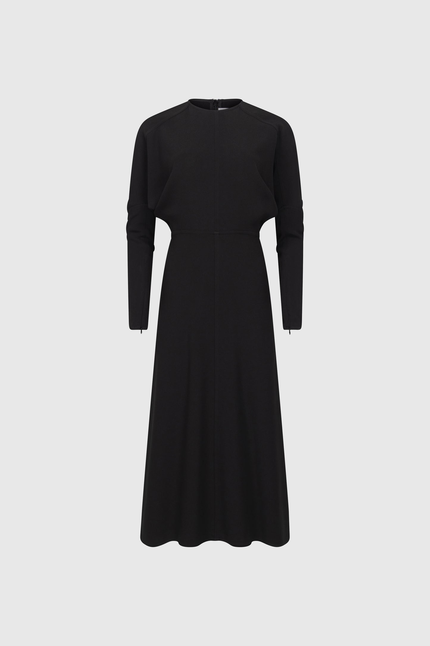 Dolman Midi Dress In Black