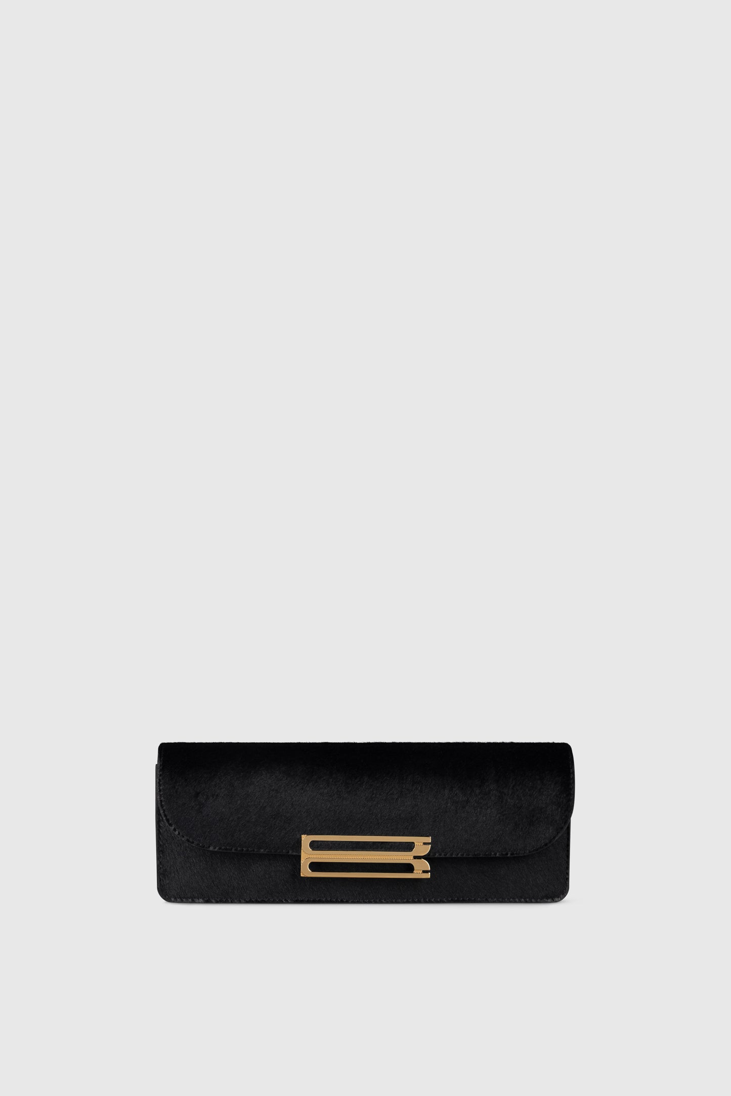 Dorian East-West Clutch Hair Calf Leather