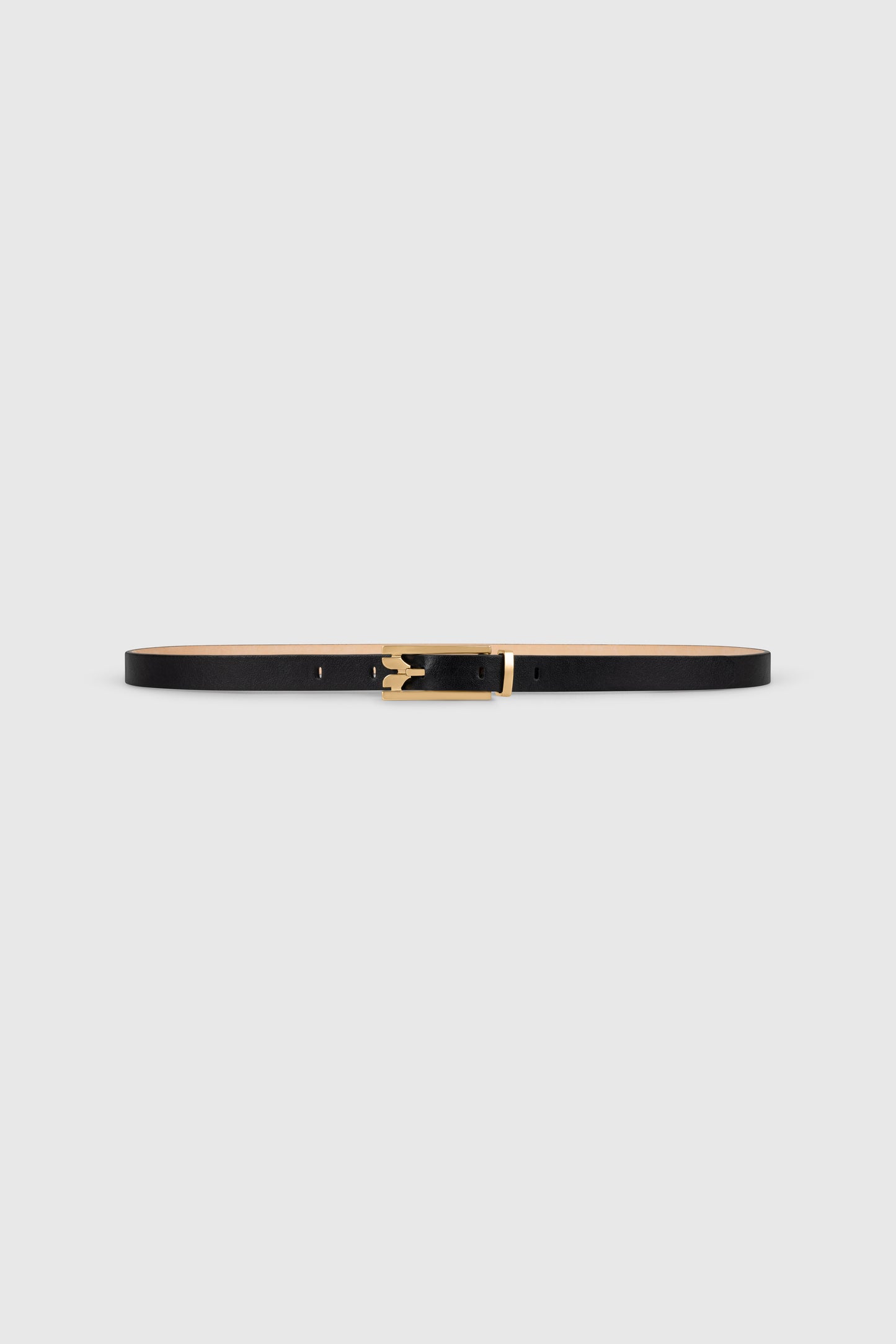 Dorian Pin-Buckle Belt 15mm Micro Shiny Calf Leather