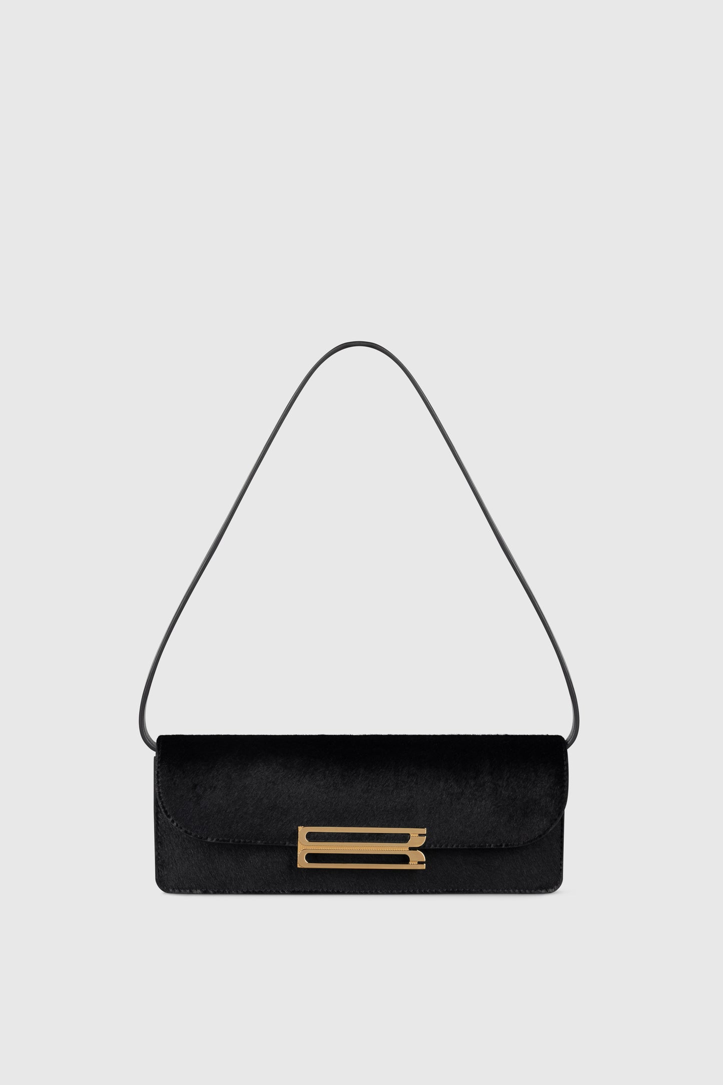 Dorian East-West Clutch Hair Calf Leather