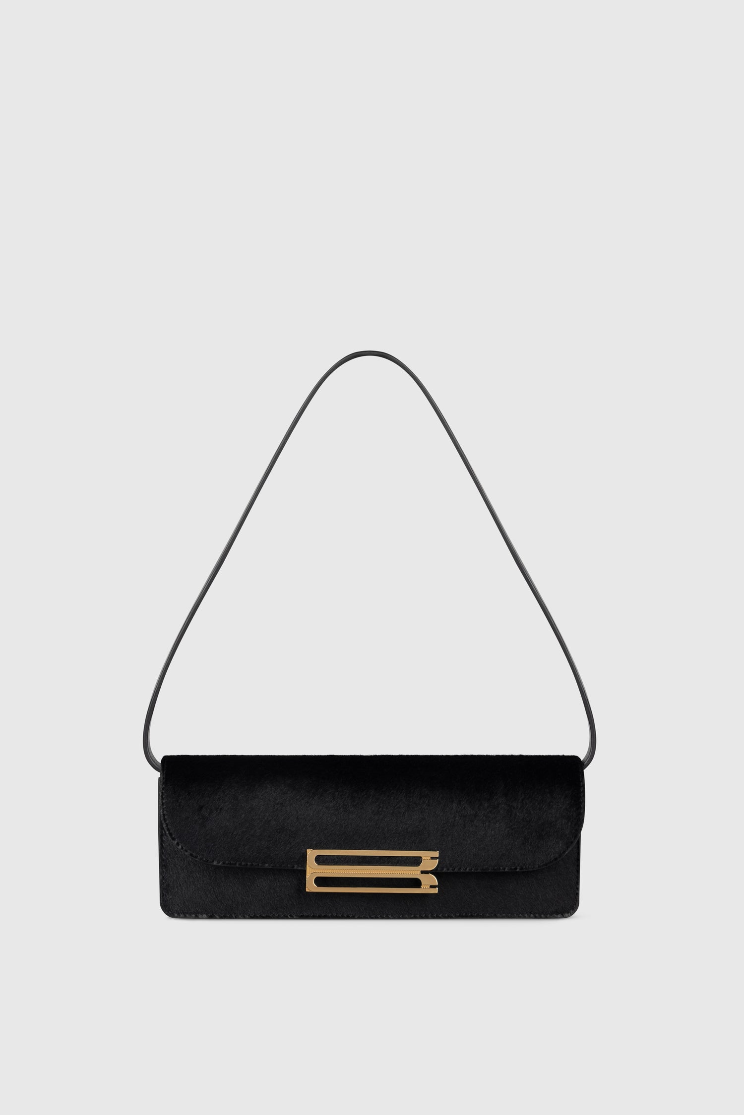 Dorian East-West Clutch Hair Calf Leather