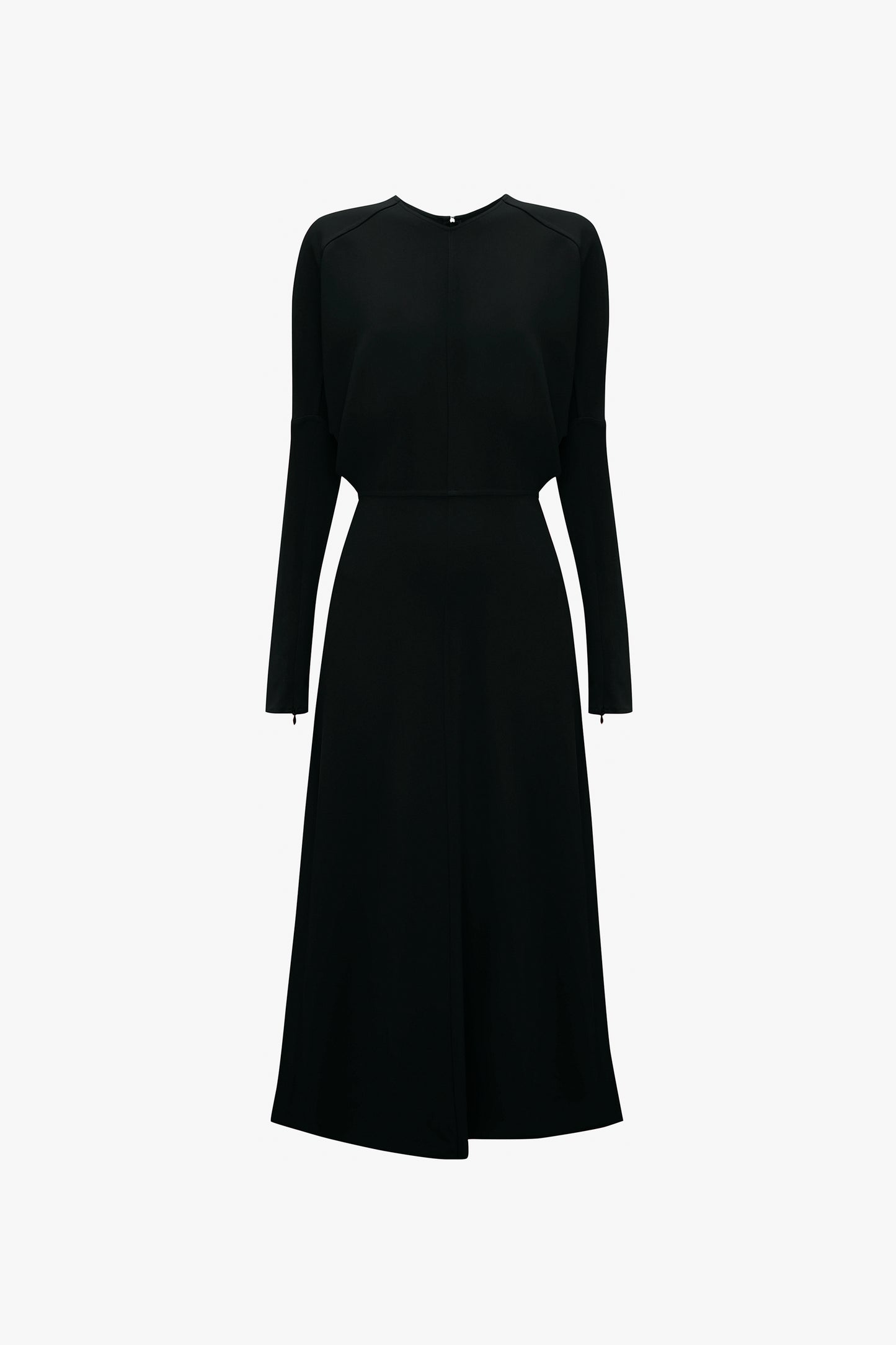 Dolman Midi Dress In Black