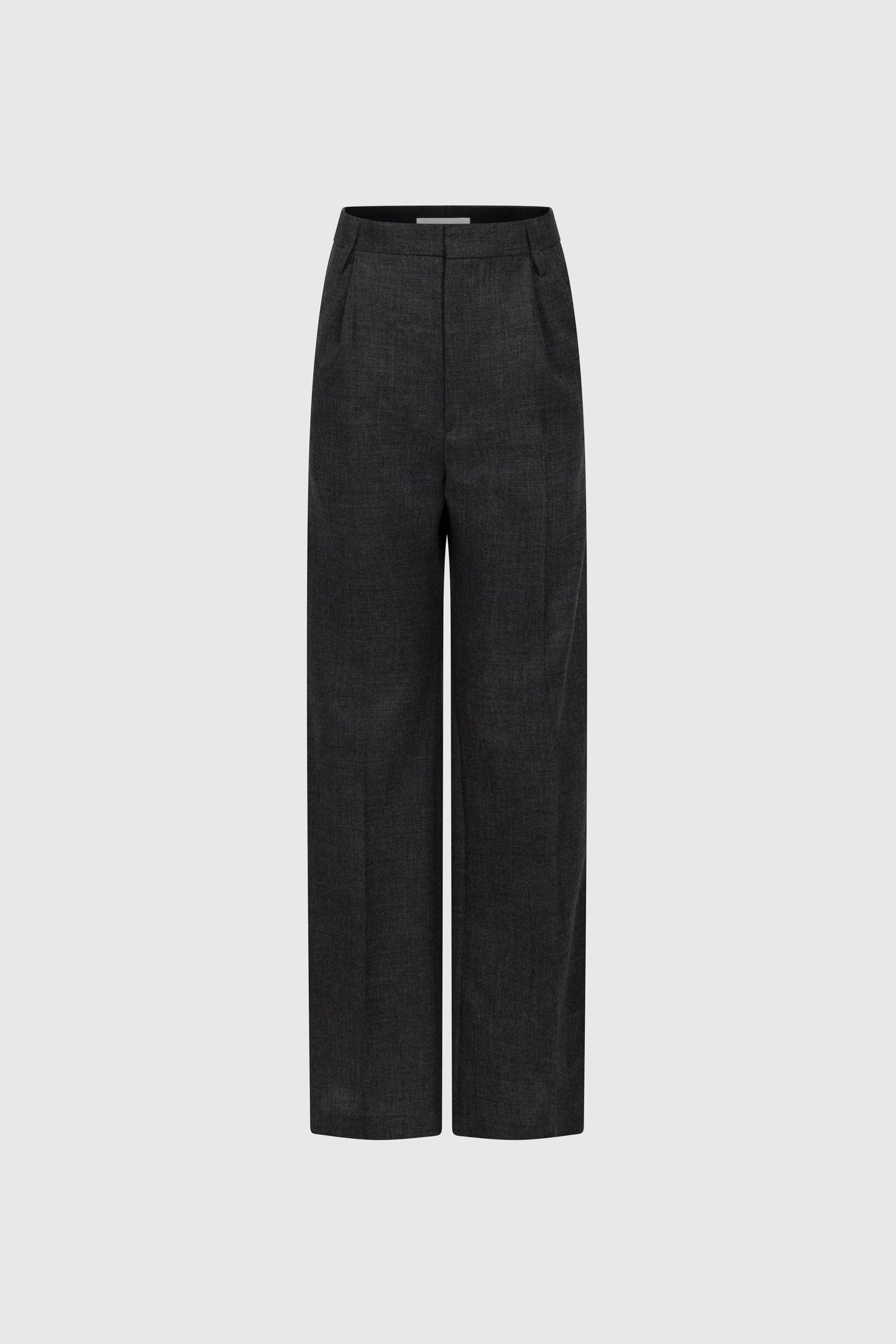 Ethel Trouser In Dark Grey Melange