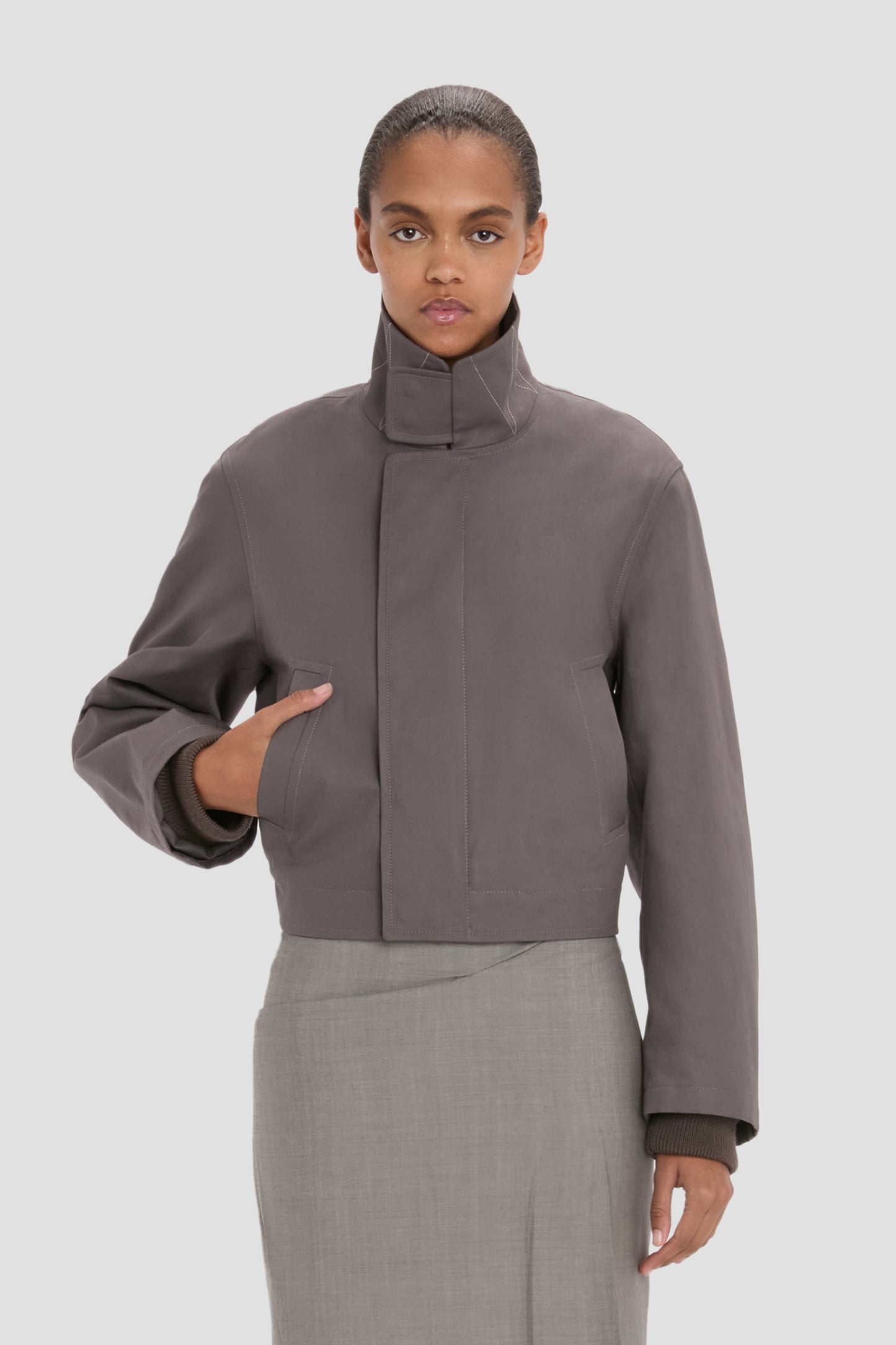 Bomber Jacket In Ore