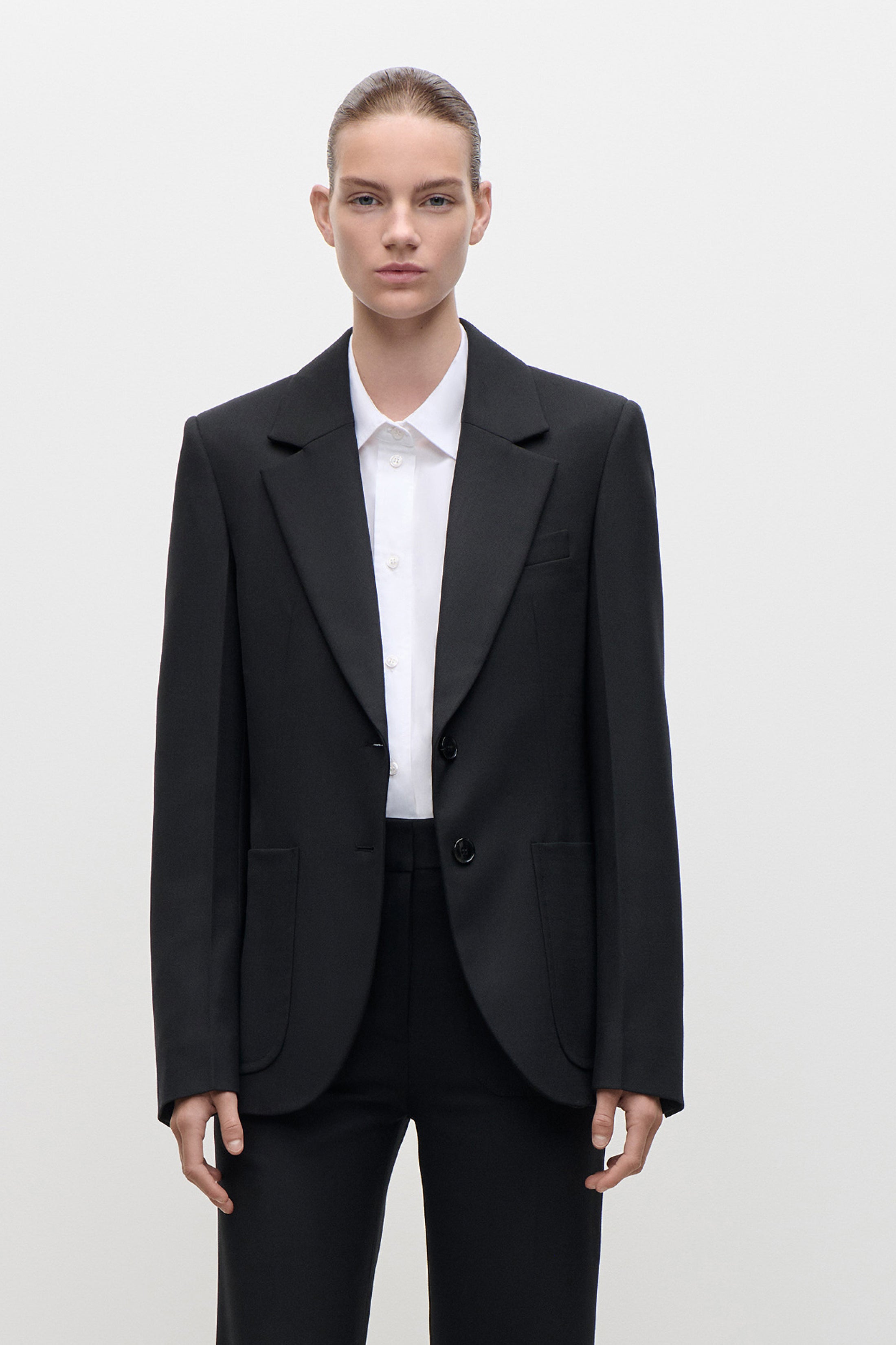 Katherine Jacket In Black – Victoria Beckham