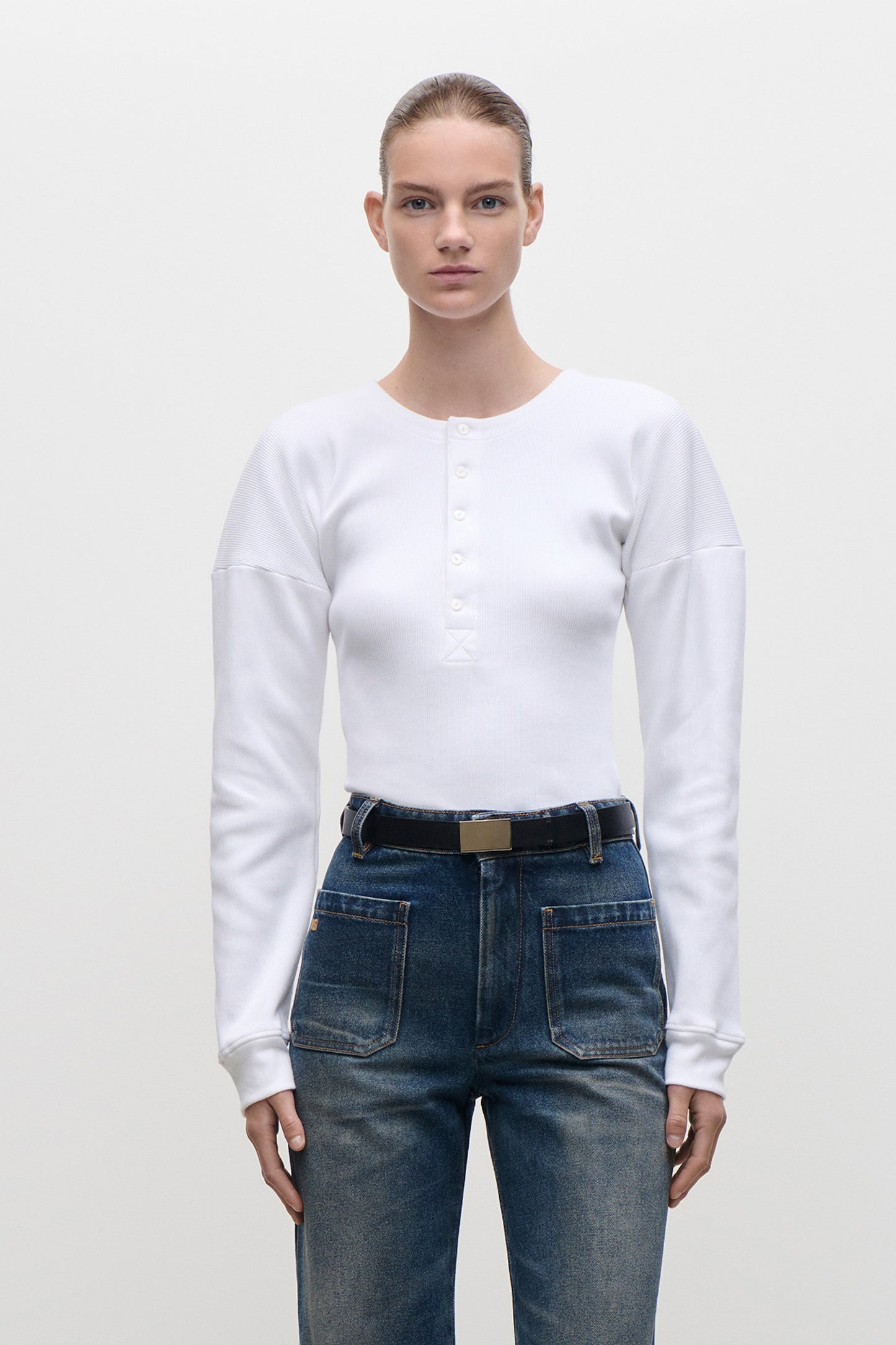 Hazel Top In White