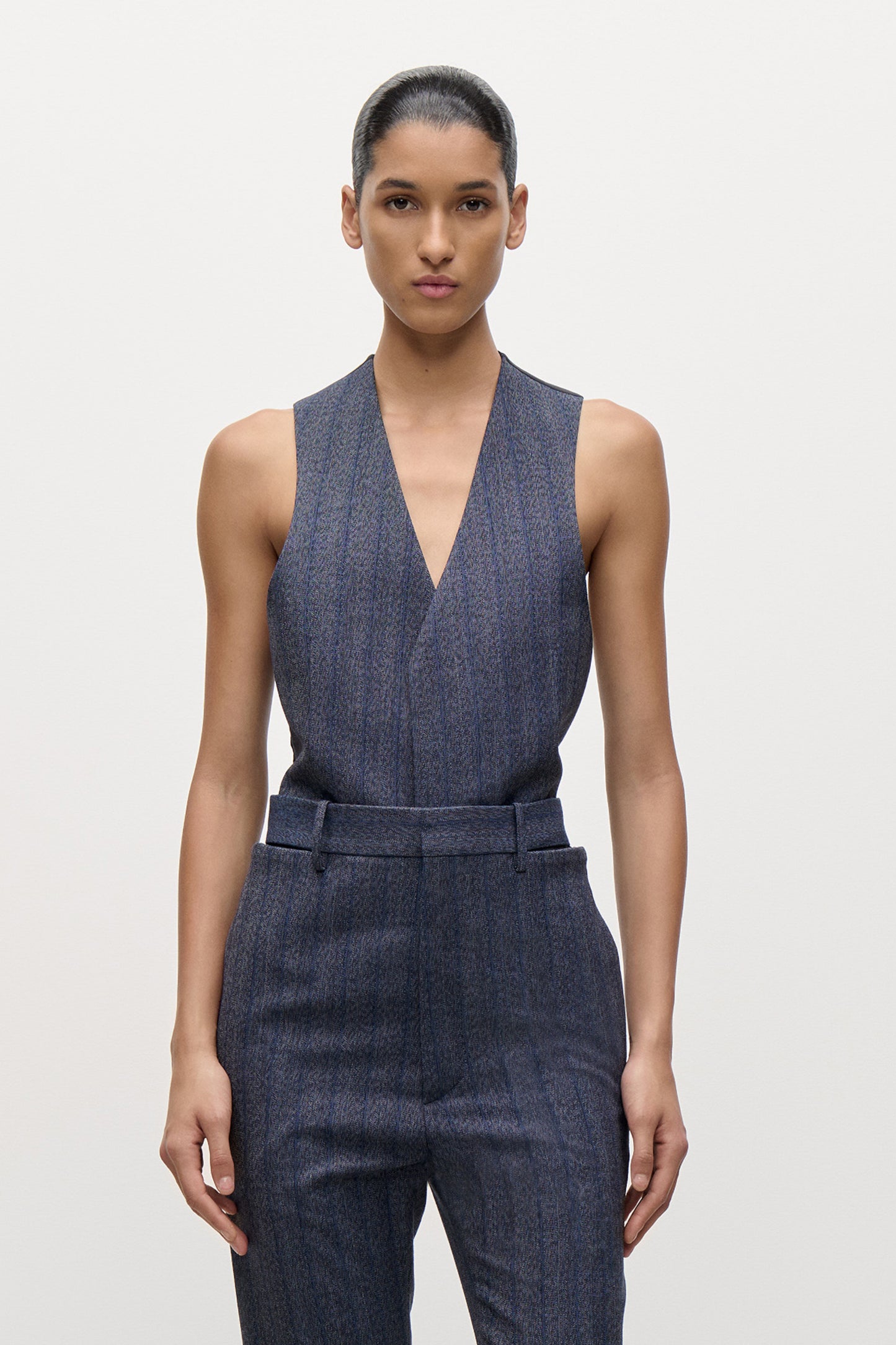 Tailored Waistcoat In Blue