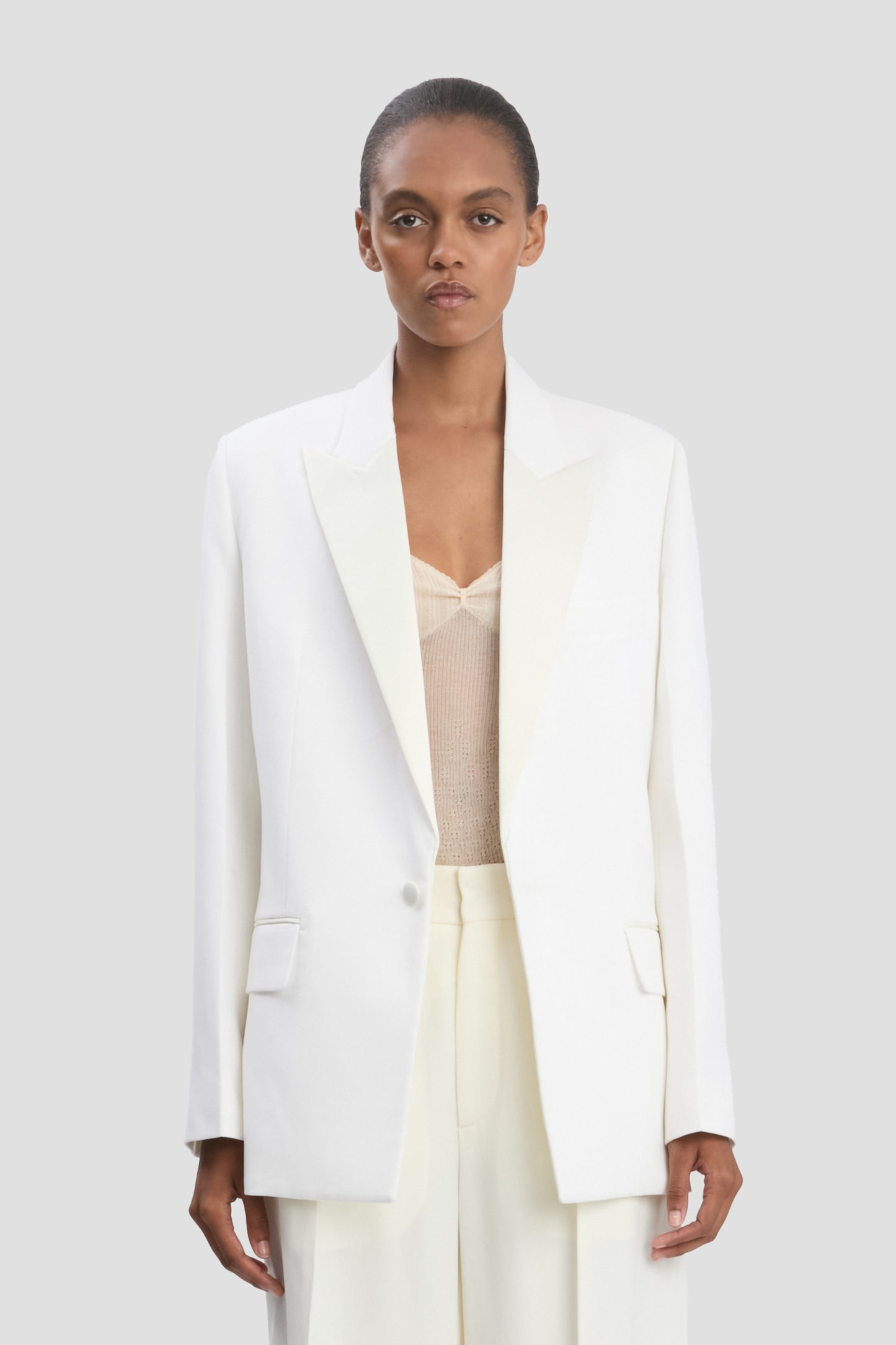 Tailored Jacket In Ivory