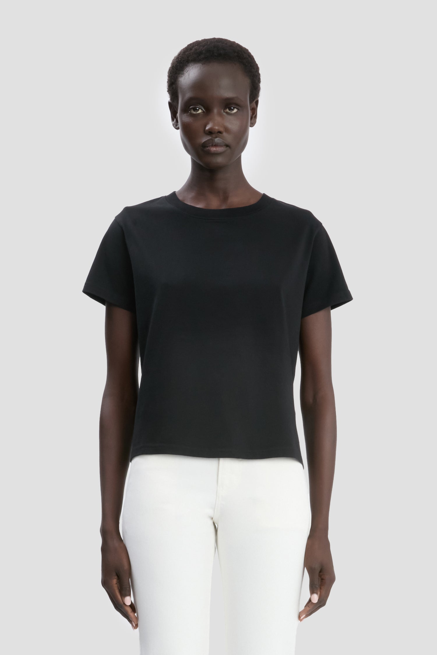 Shrunken Fit T-Shirt In Black