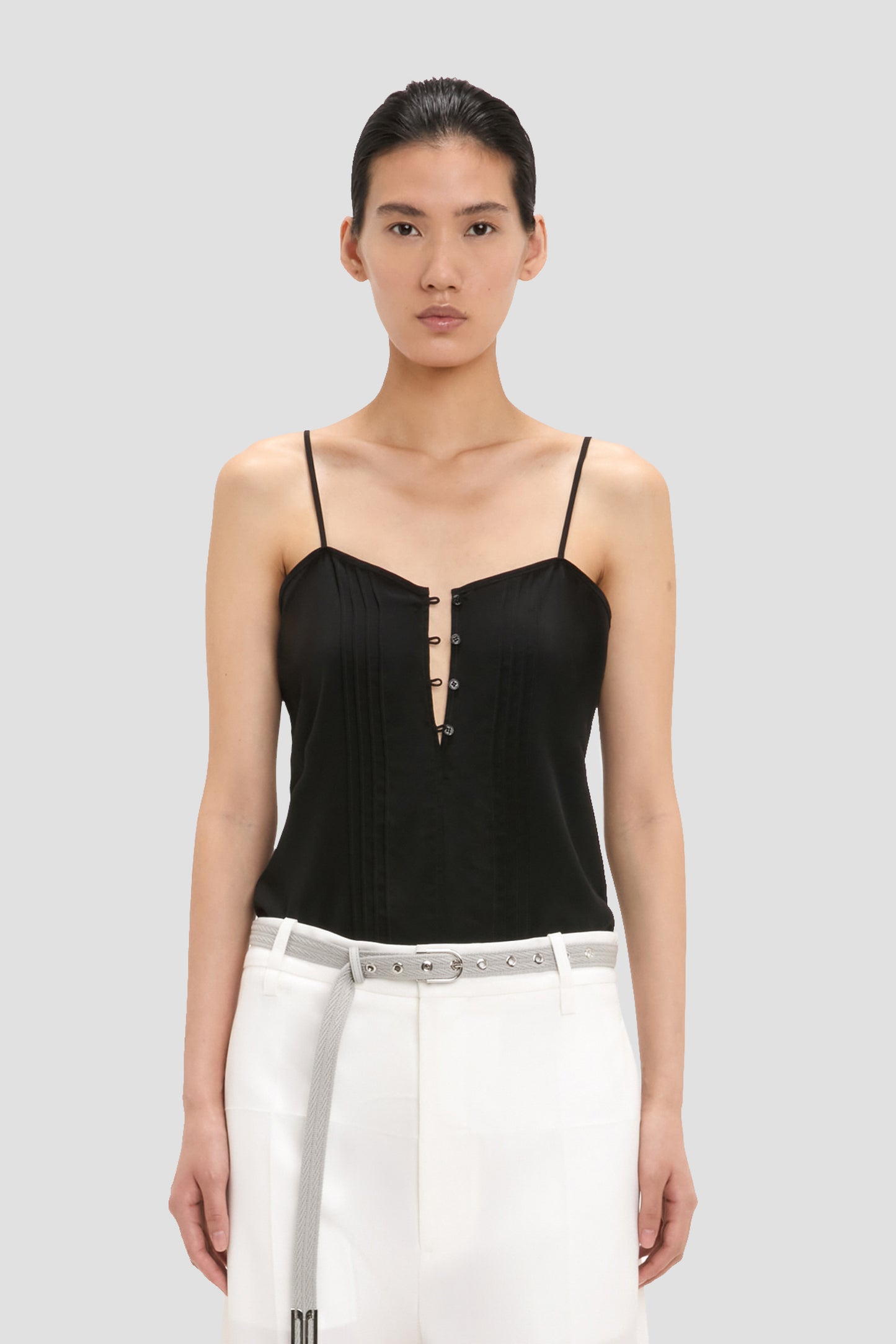 Rouleaux Cami Top In Black