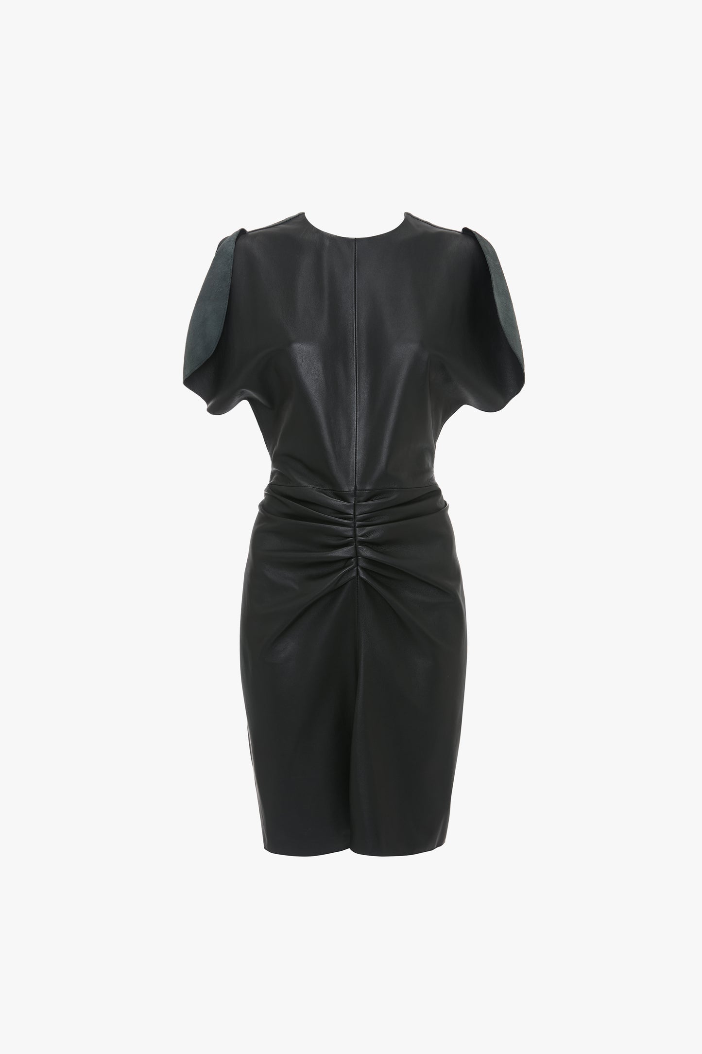 Leather Bela Mini Dress In Black