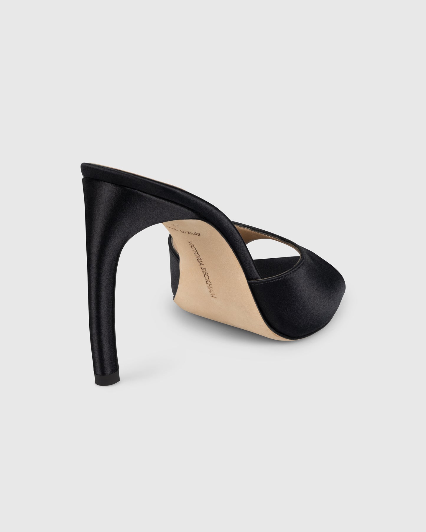 Harlow Open Toe Mule 100 Satin