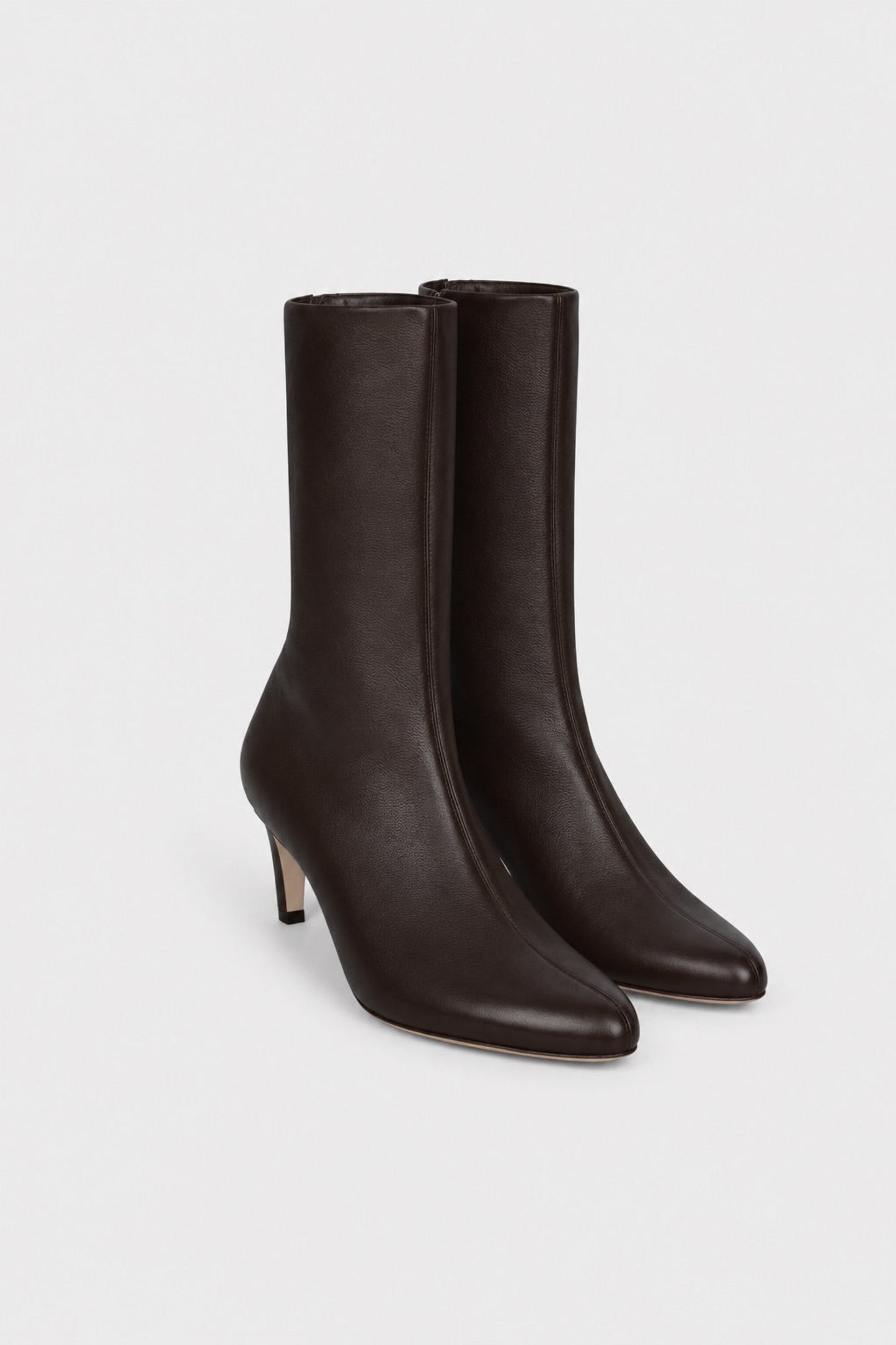 Harlow Mid Boot 55 Cacao Stretch Nappa Leather