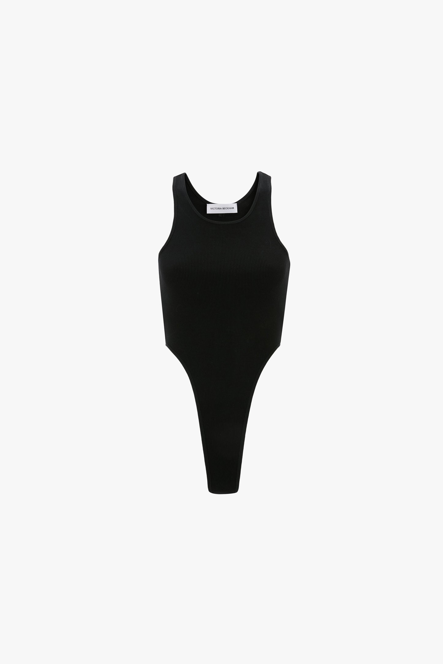 High Leg Bodysuit In Black