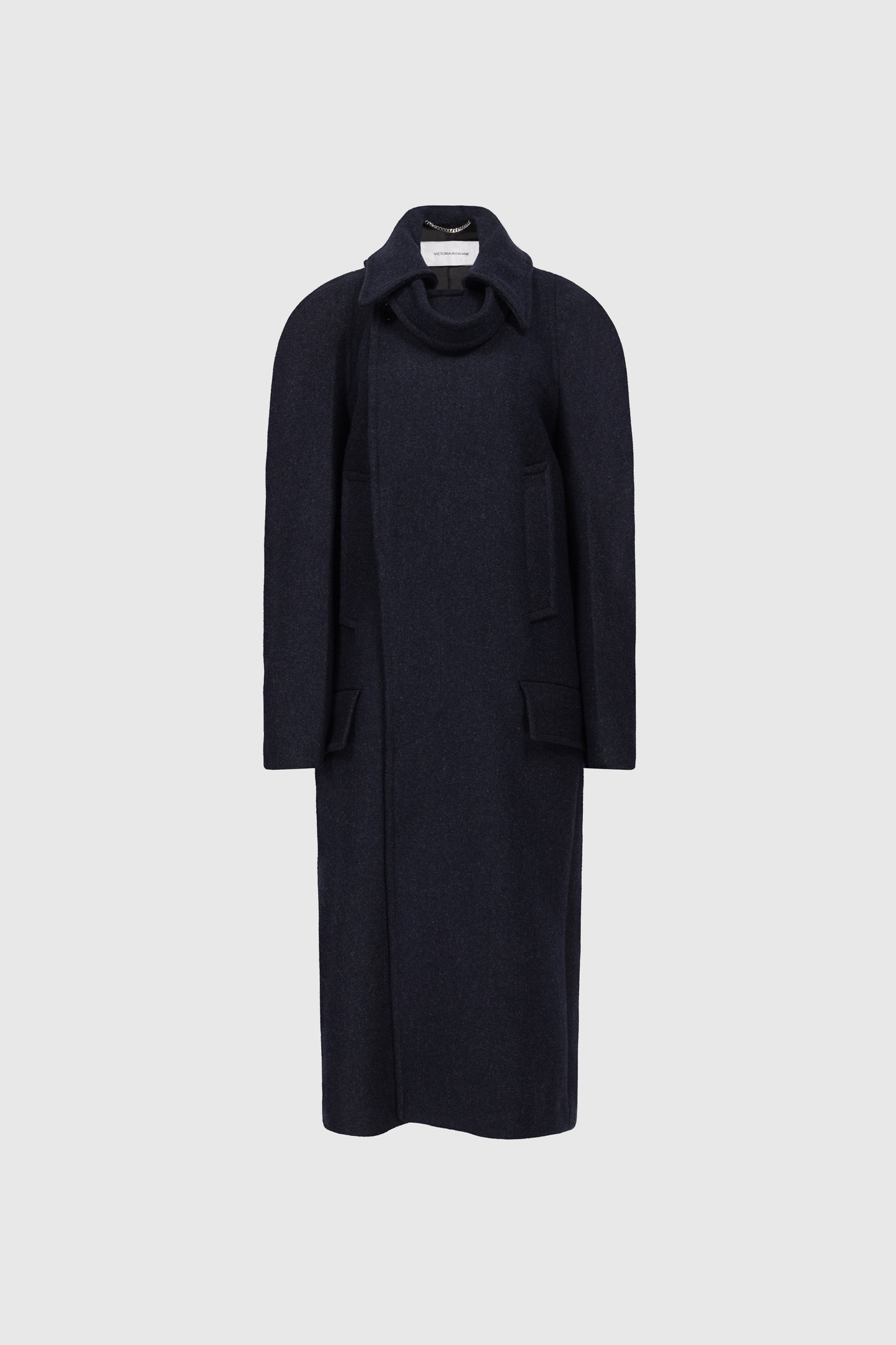 Latched Raglan Coat In Navy