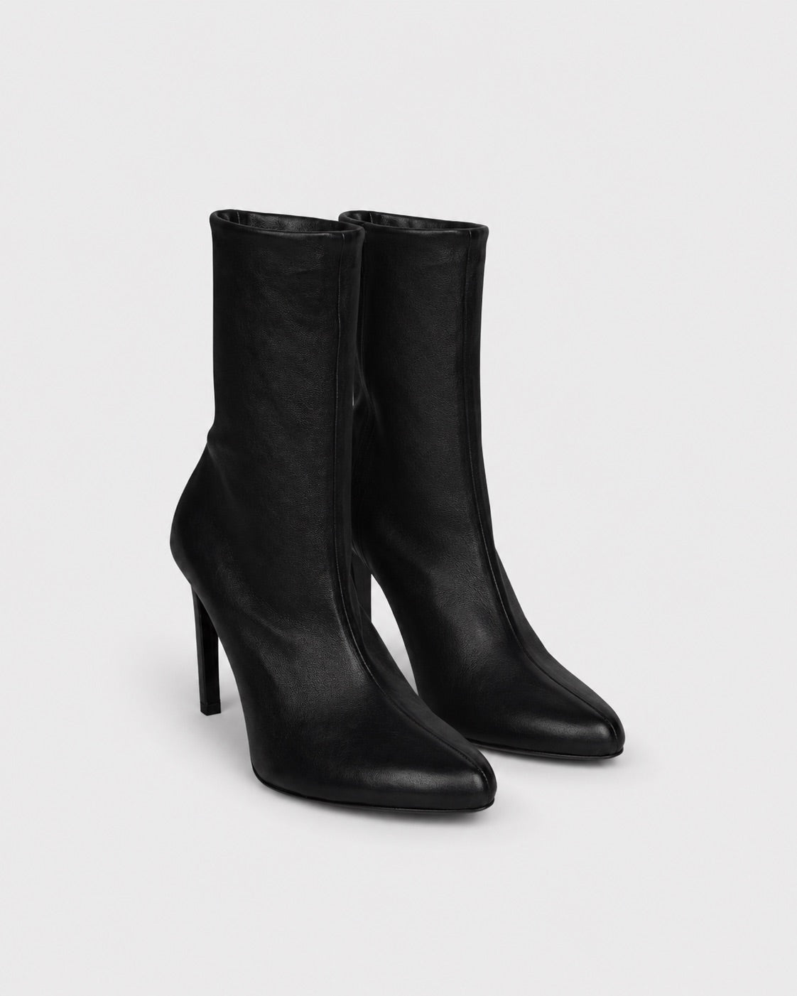Harlow Mid Boot 100 Black Stretch Nappa Leather