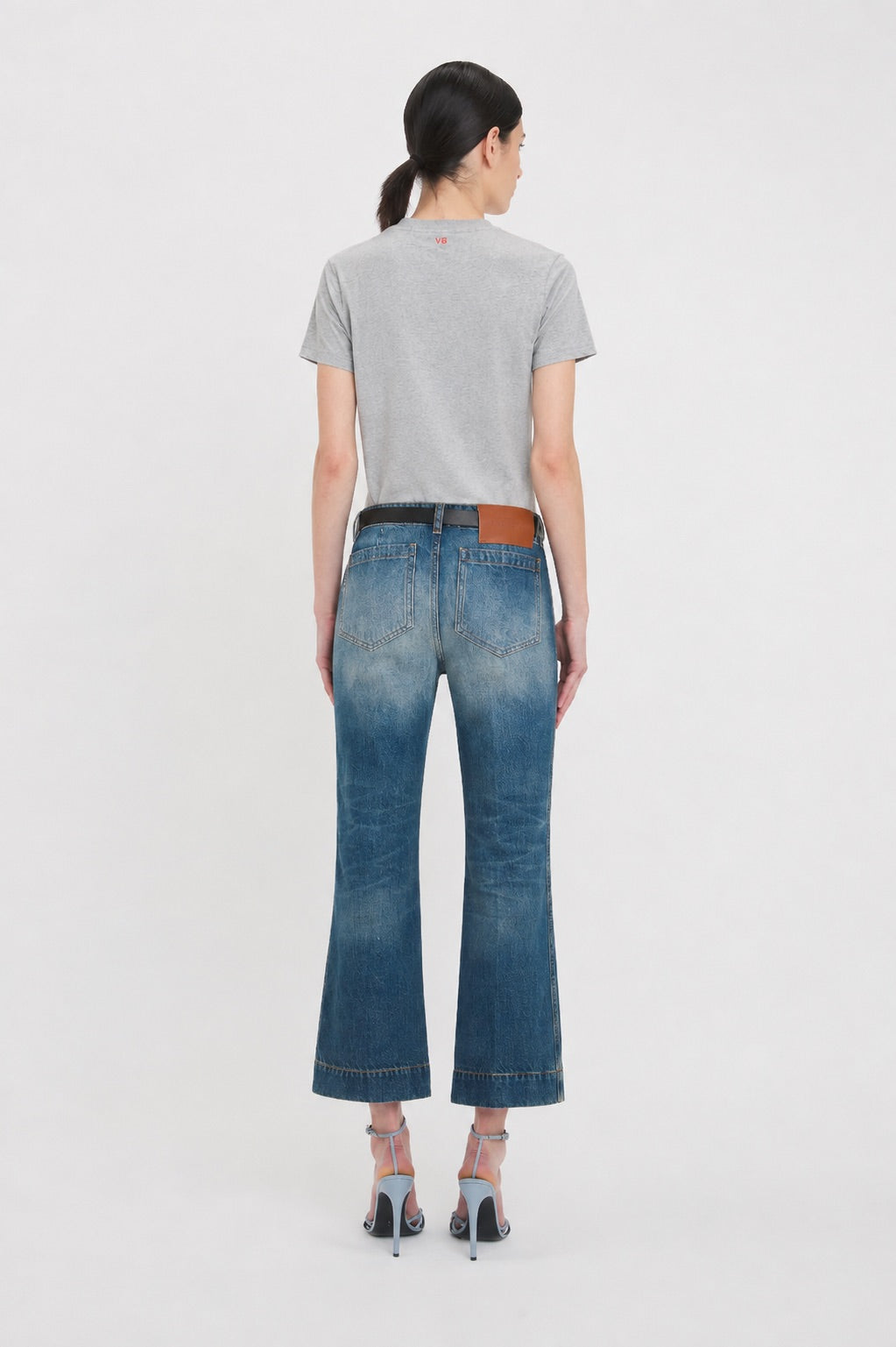 Who Does She Think She Is? Slogan T-Shirt In Grey Marl