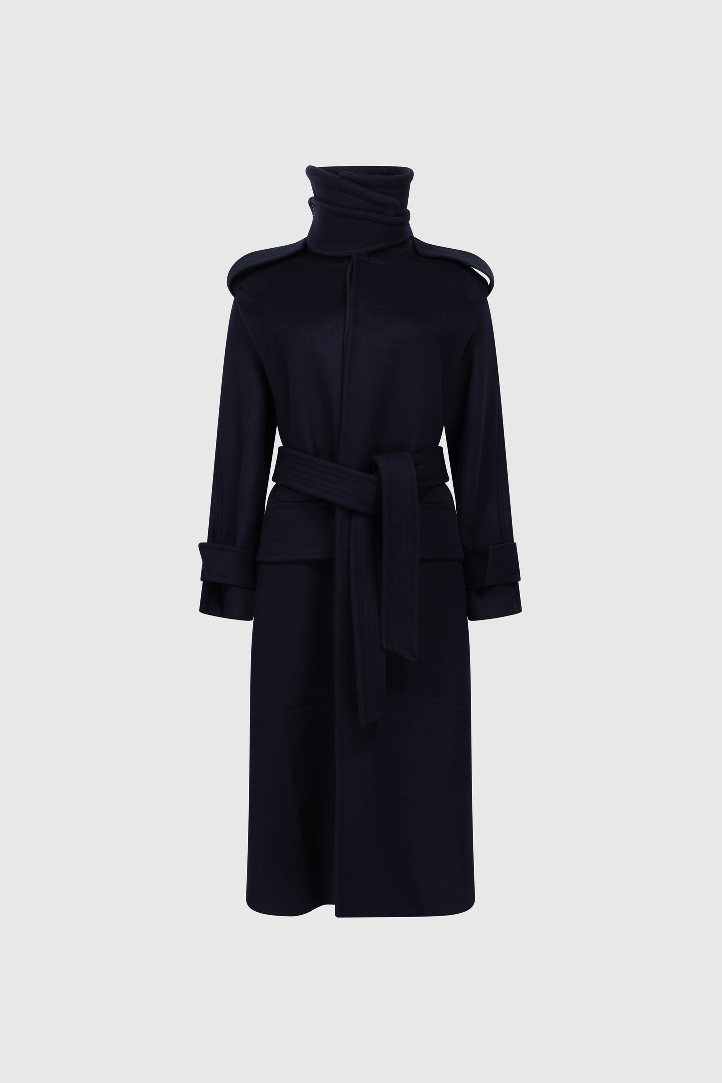 Philippa Trench Coat In Dark Navy