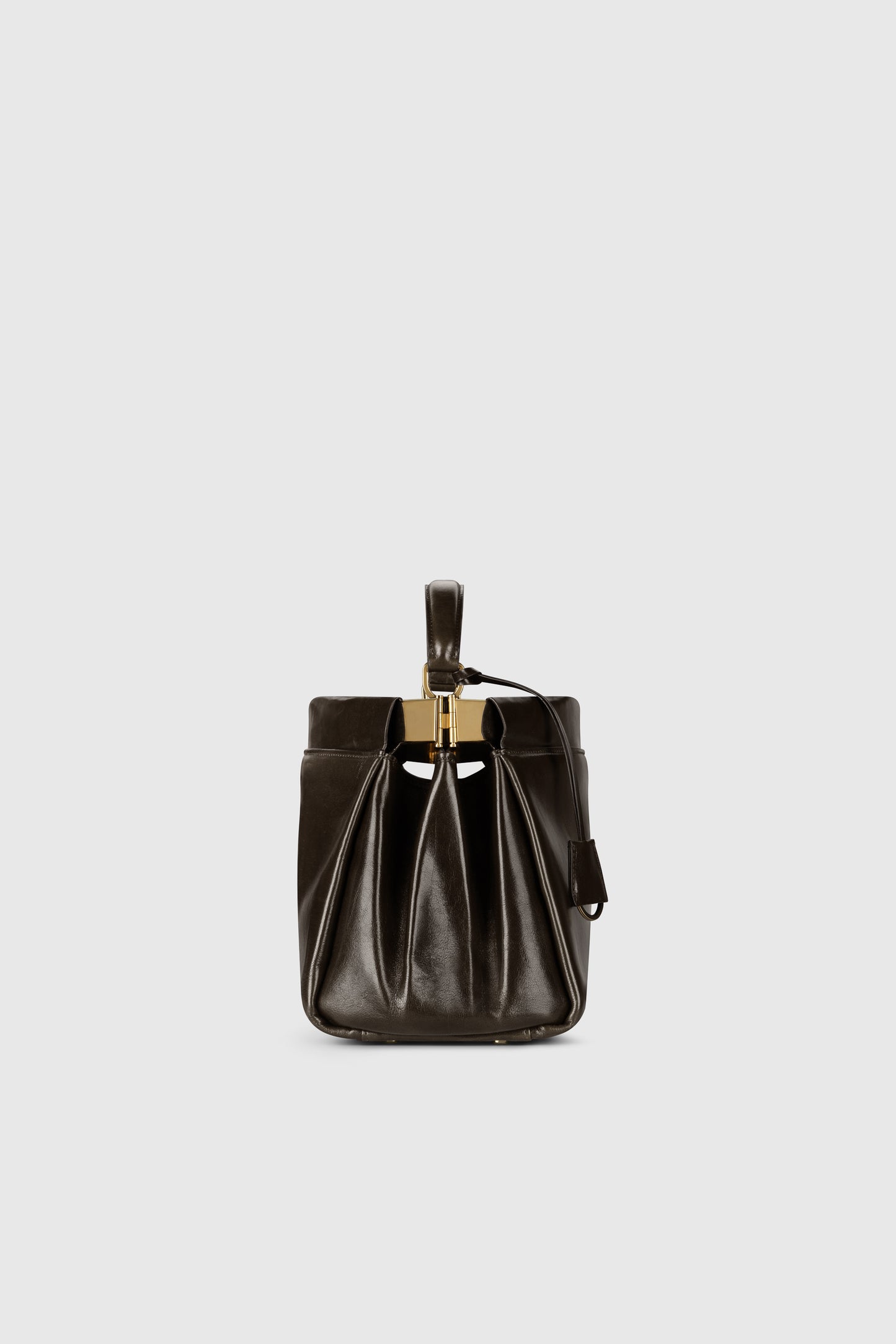 Sloane Frame Bag 28 Distressed Leather Dark