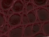 Croc Embossed Burgundy Leather