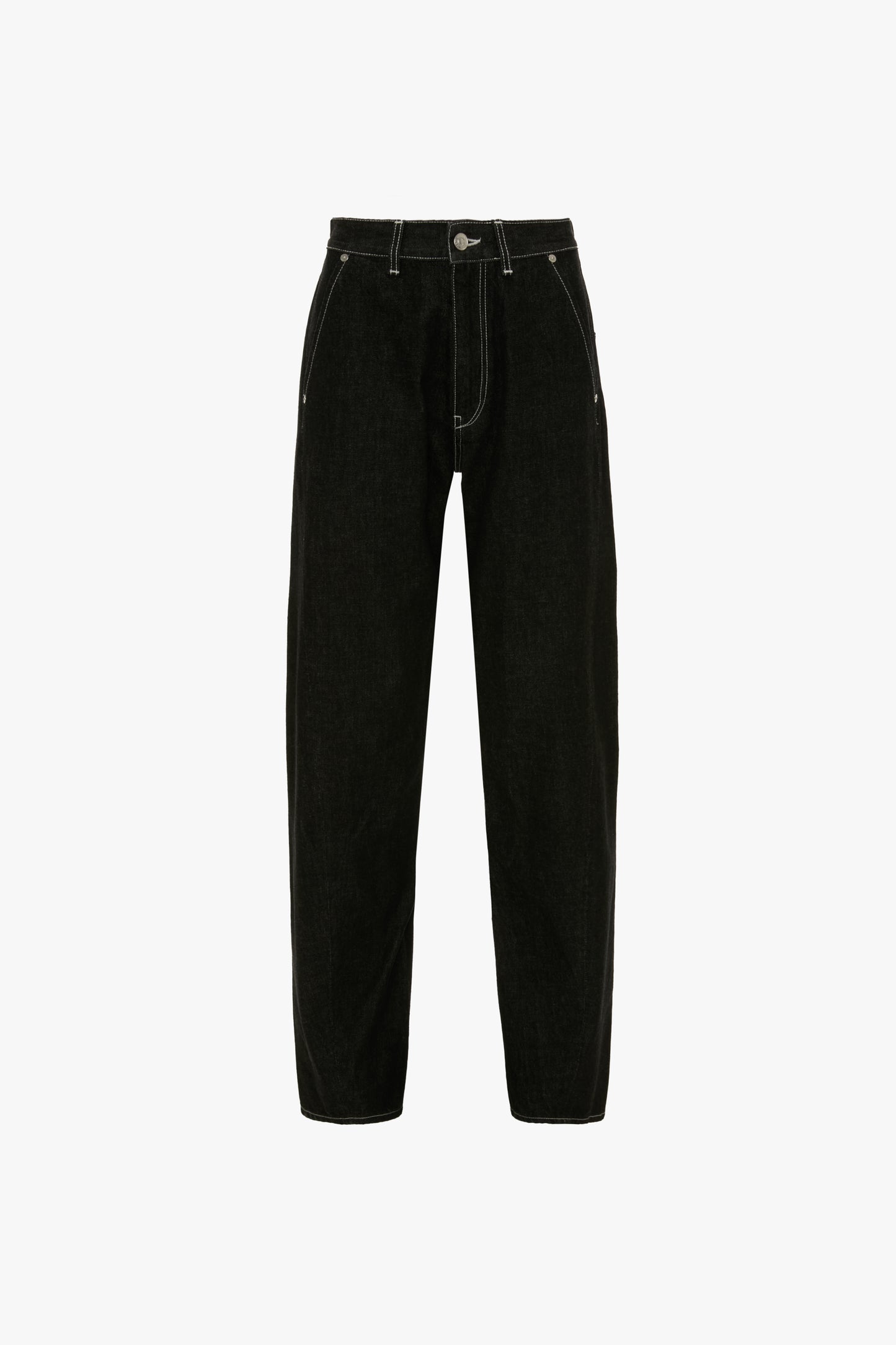 Twisted Slouch Jean In Washed Black