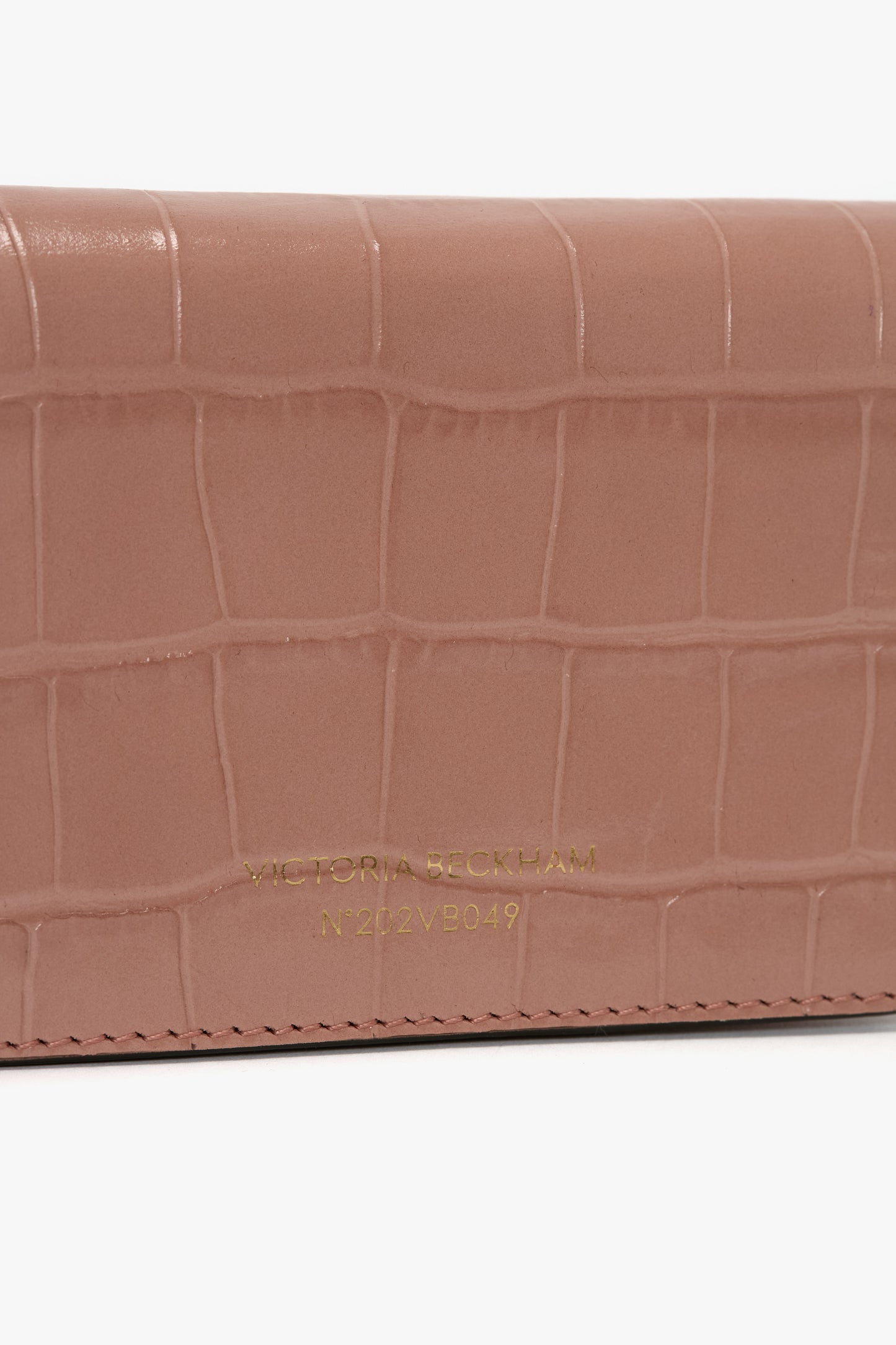 Micro Dorian Bag In Pink Croc Effect Leather