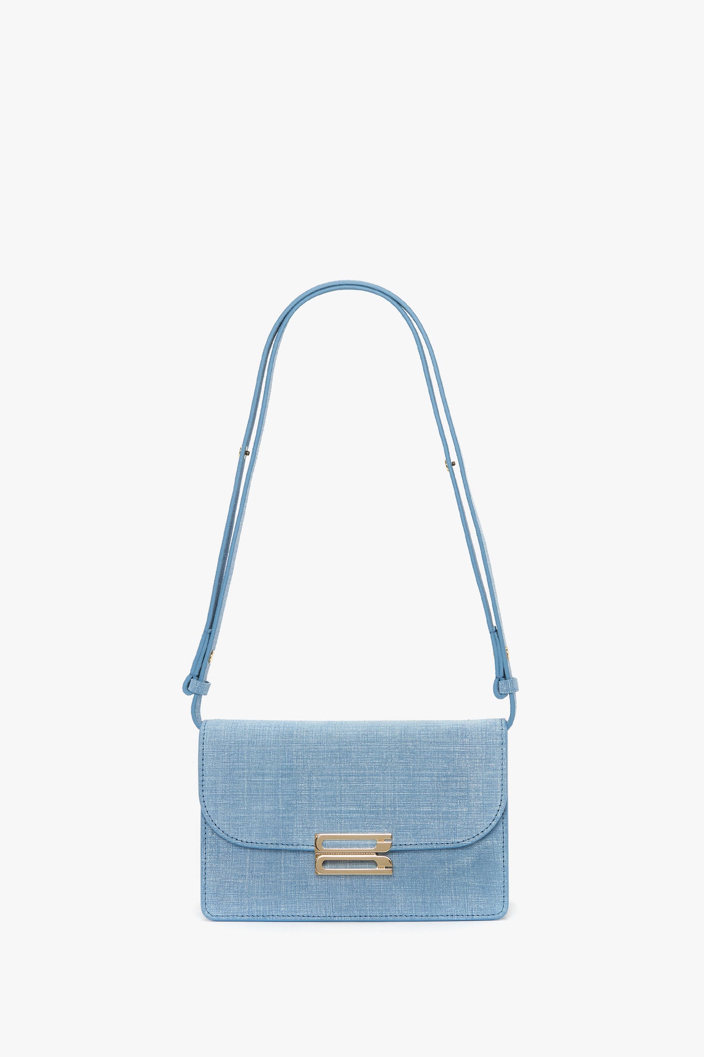 Small Dorian Bag In Light Blue Chambray Effect Suede