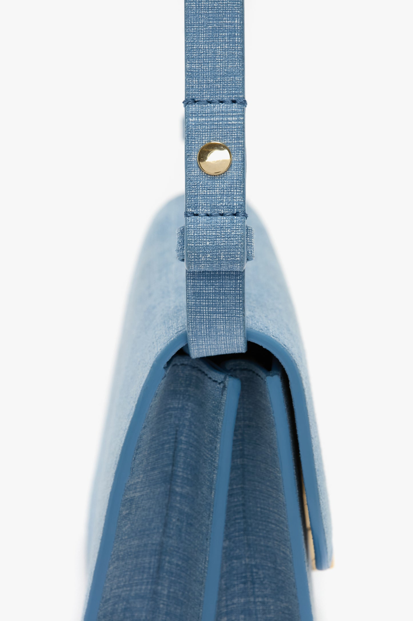 Small Dorian Bag In Light Blue Chambray Effect Suede