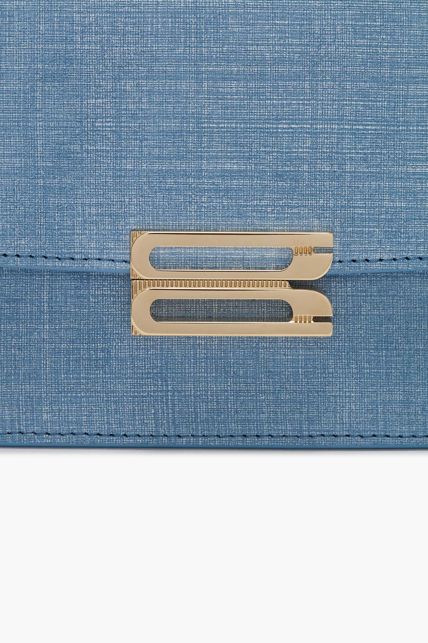 Small Dorian Bag In Light Blue Chambray Effect Suede