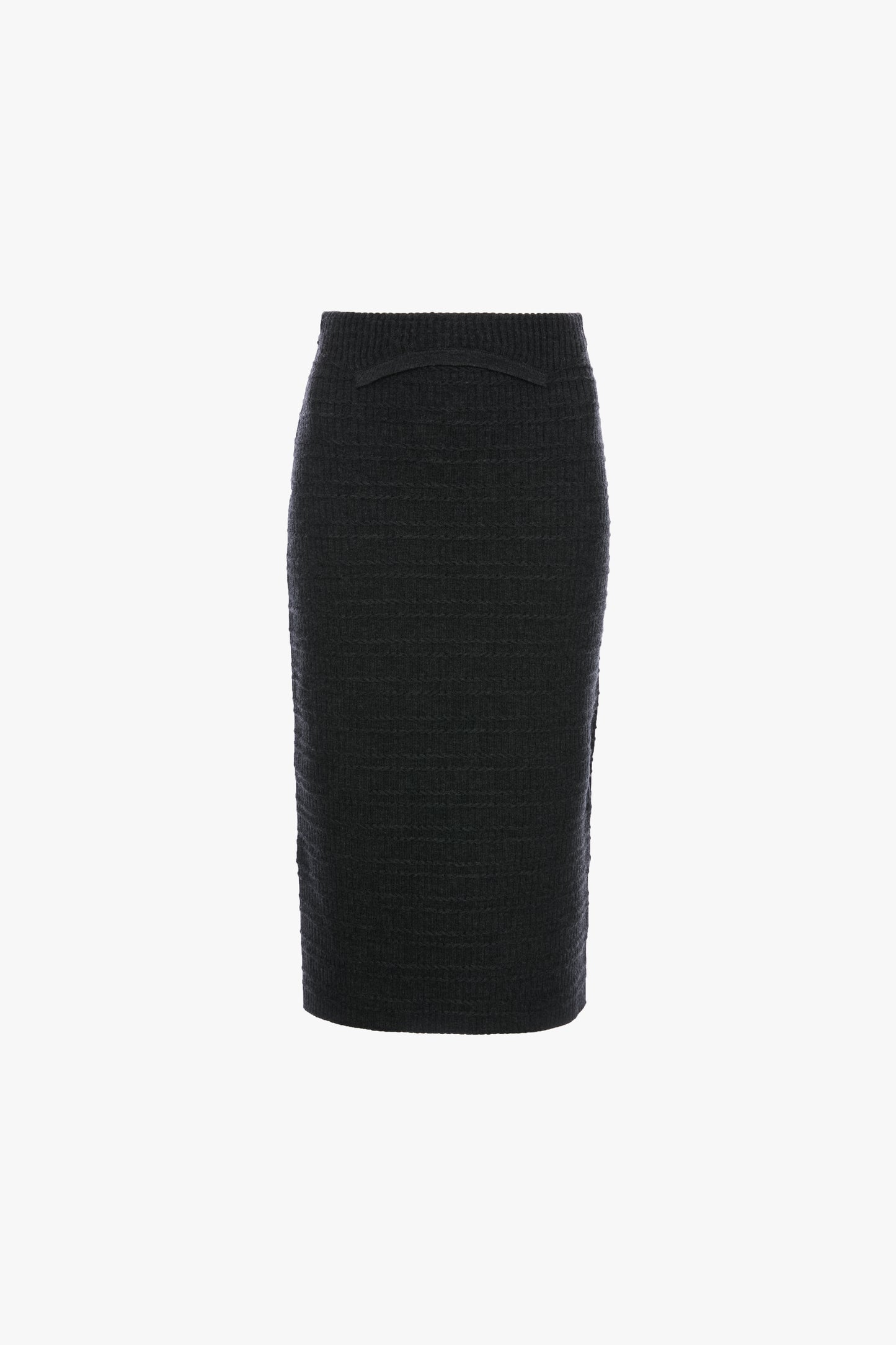 Folded Skirt In Grey Melange