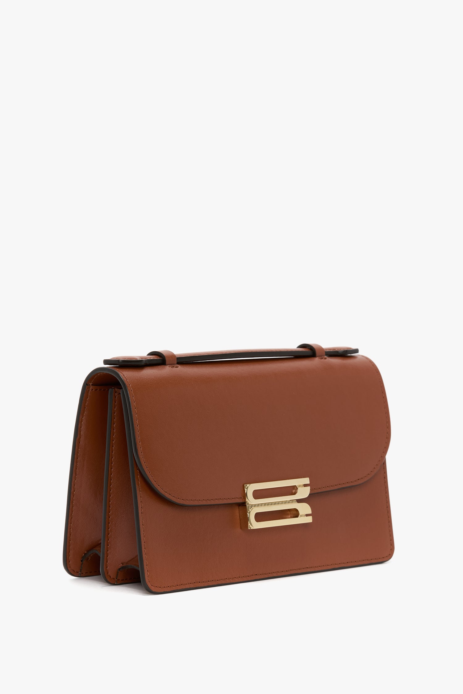 Mini Dorian Bag In Tan Smooth Leather