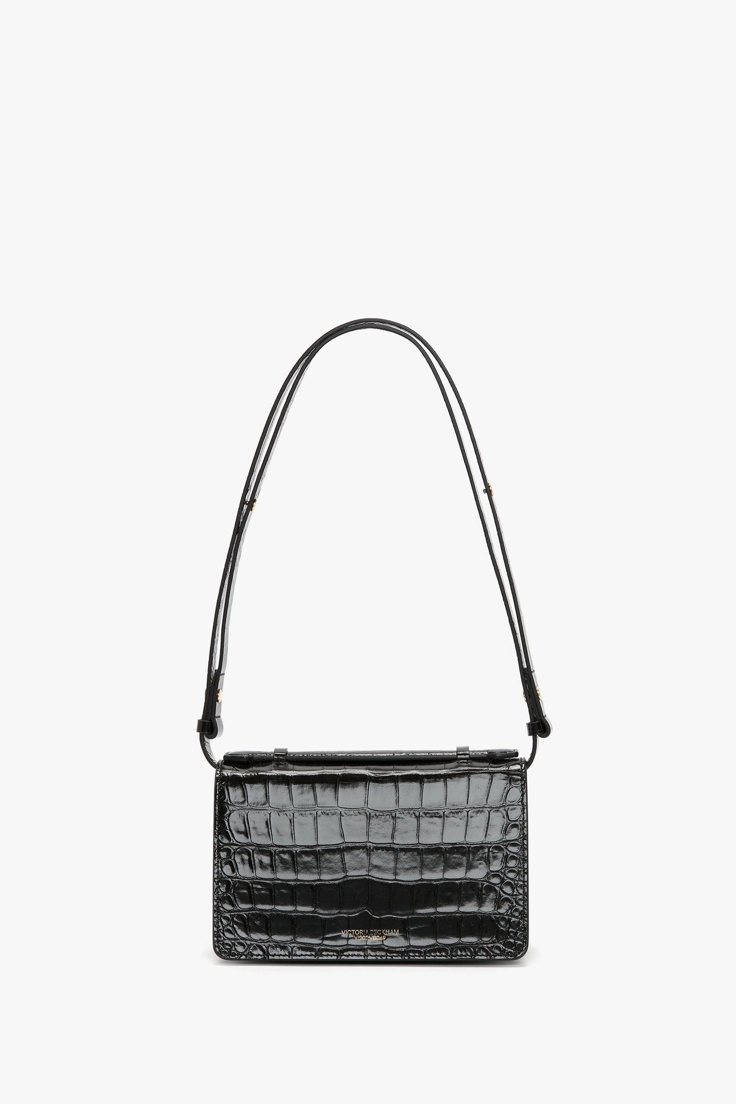 Dorian Bag Small In Embossed Black Leather