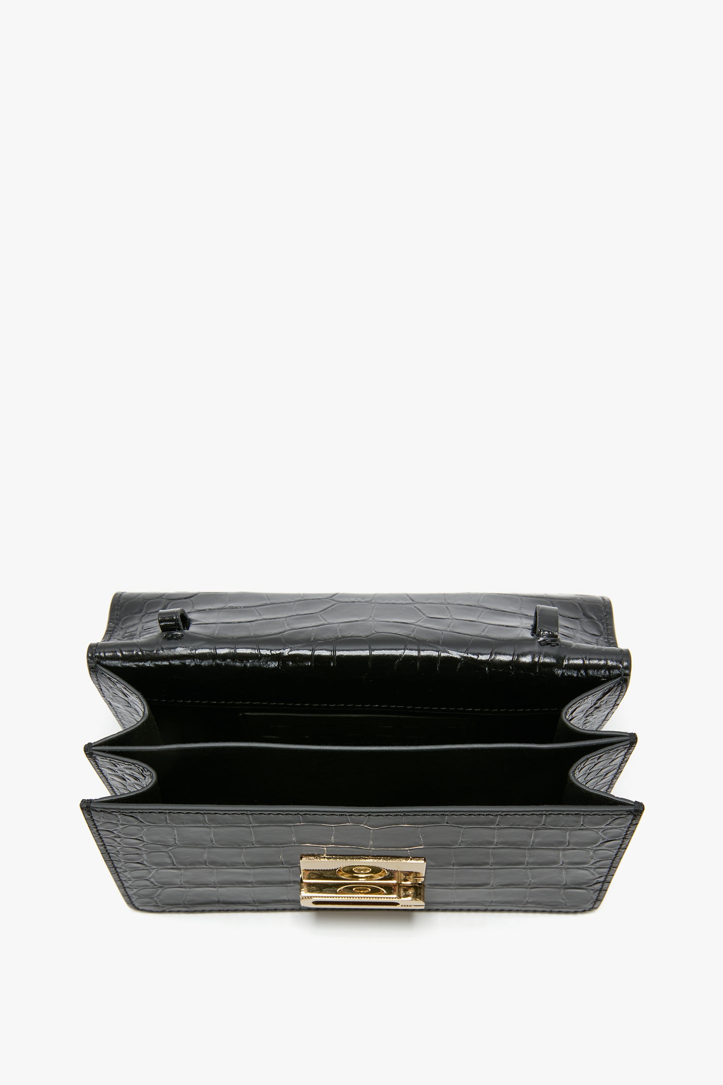 Dorian Bag Small In Embossed Black Leather