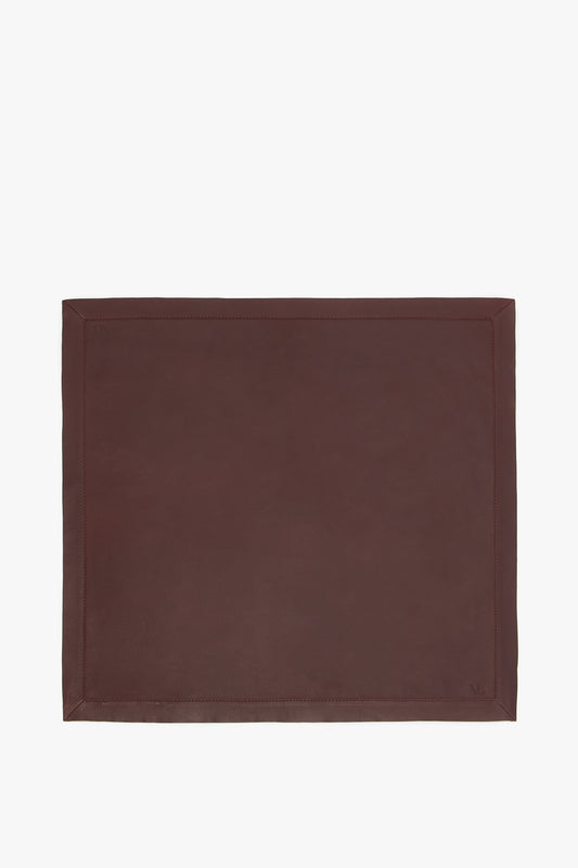 Leather Scarf In Bordeaux