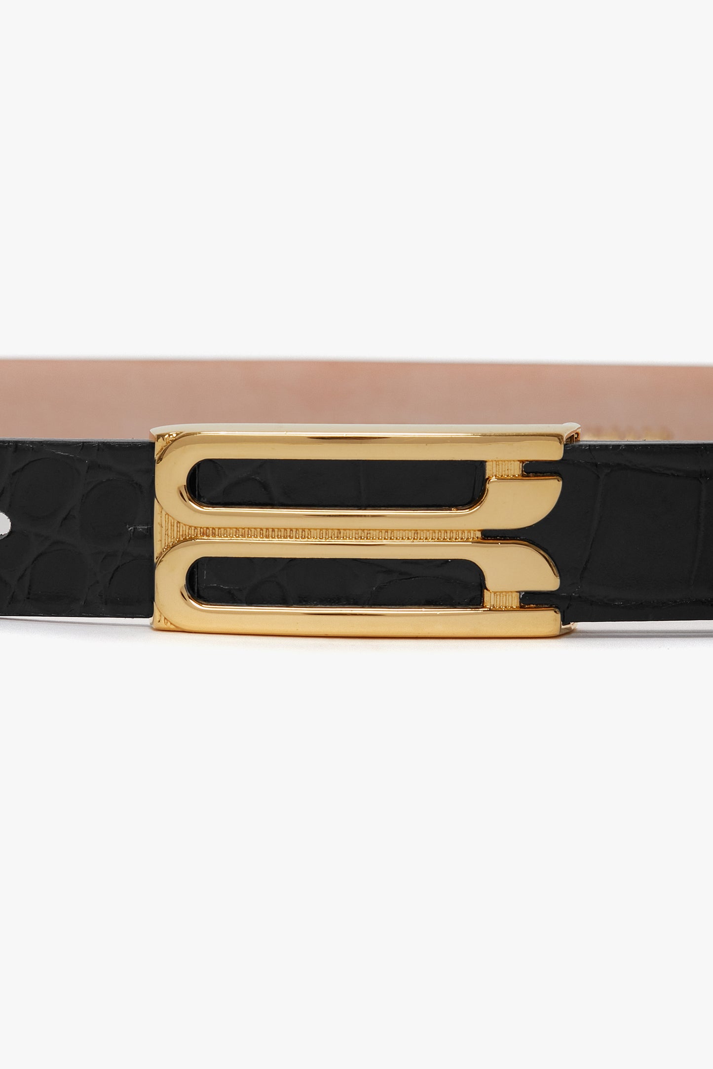 Dorian Frame Belt 25mm Croc Embossed Leather