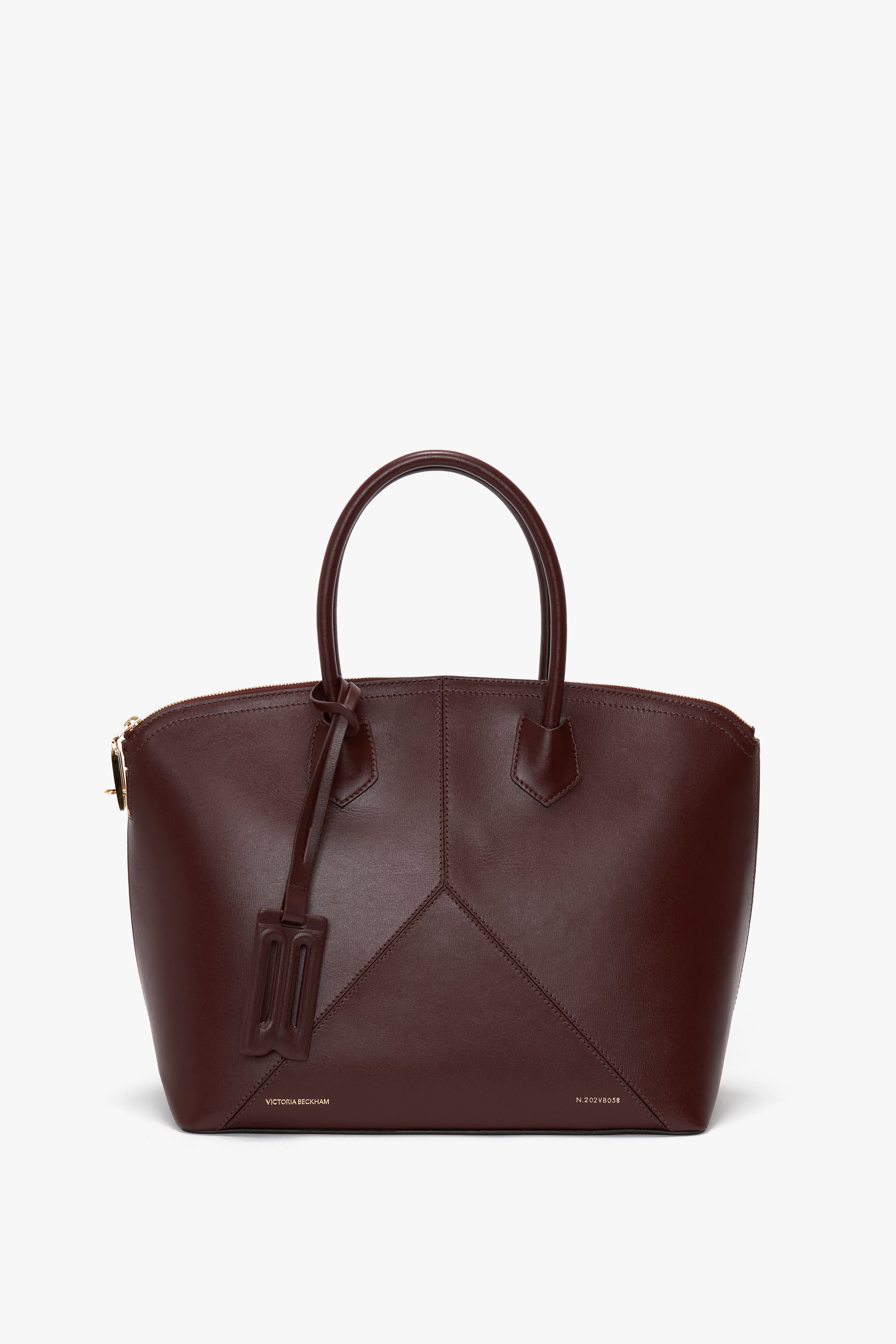 Victoria Top Handle Bag In Burgundy Leather – Victoria Beckham UK