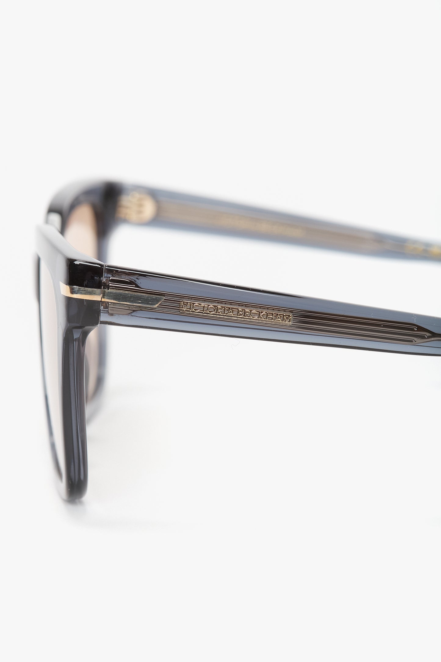 Oversized Acetate Sunglasses In Transparent Blue