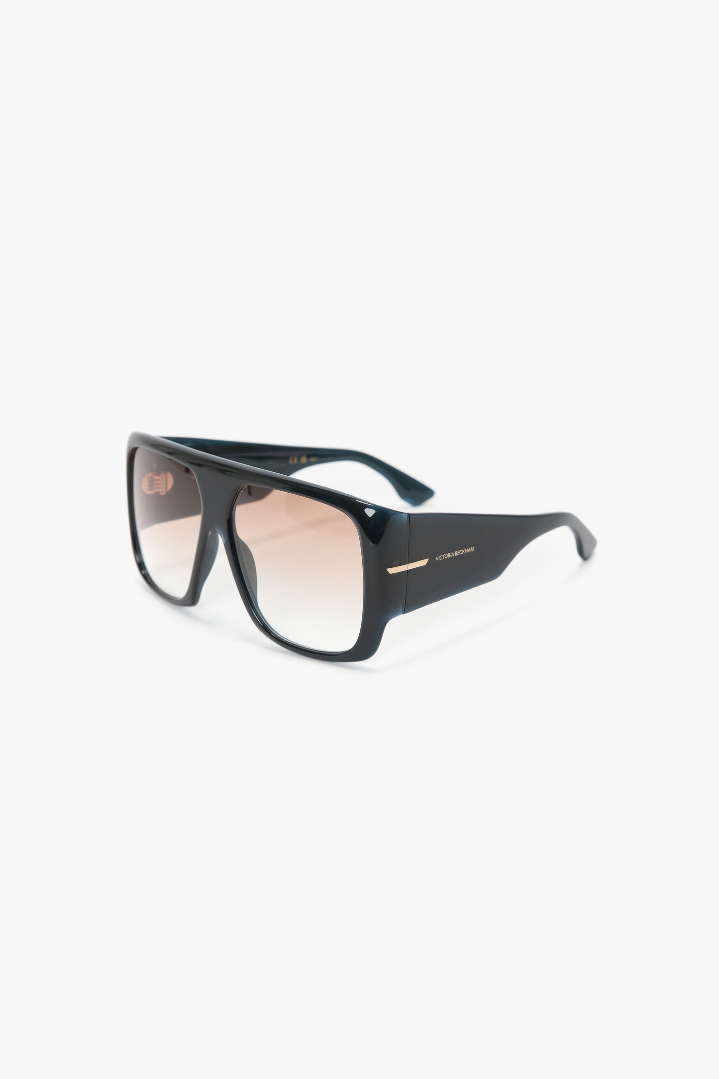Oversized Soft Square Acetate Frame In Blue