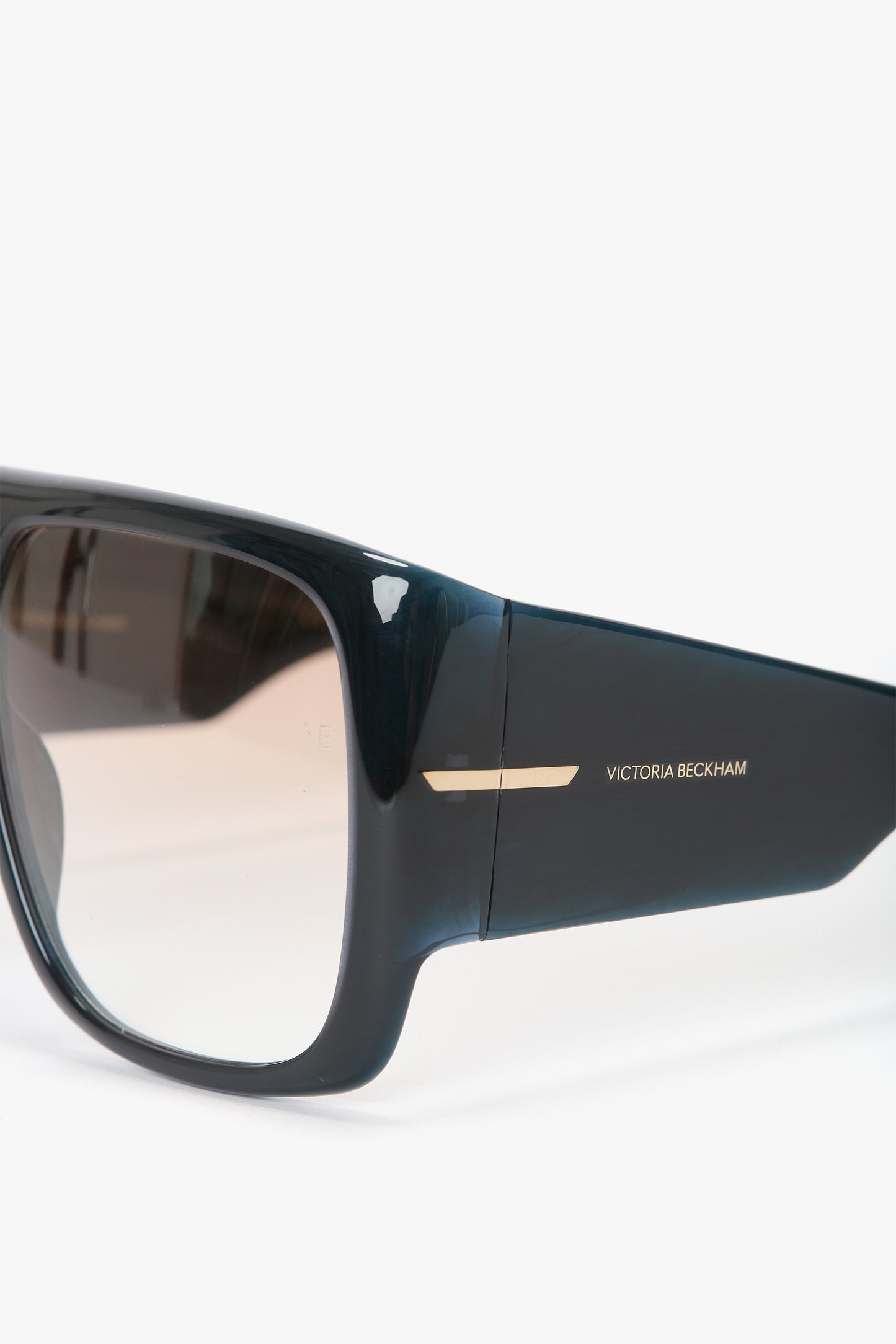 Oversized Soft Square Acetate Frame In Blue
