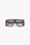 Oversized Flat Top Frame In Burgundy