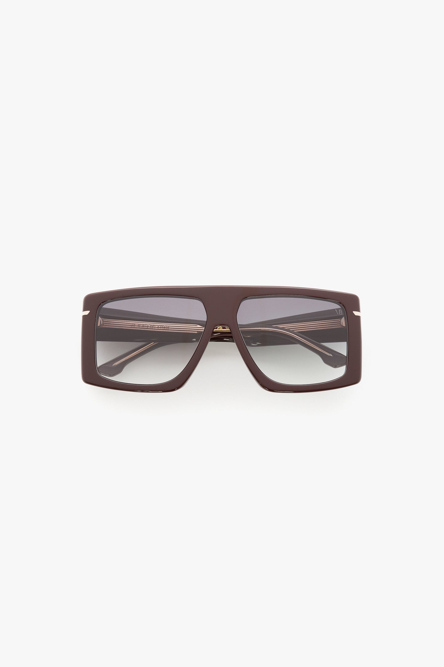 Oversized Flat Top Frame In Burgundy
